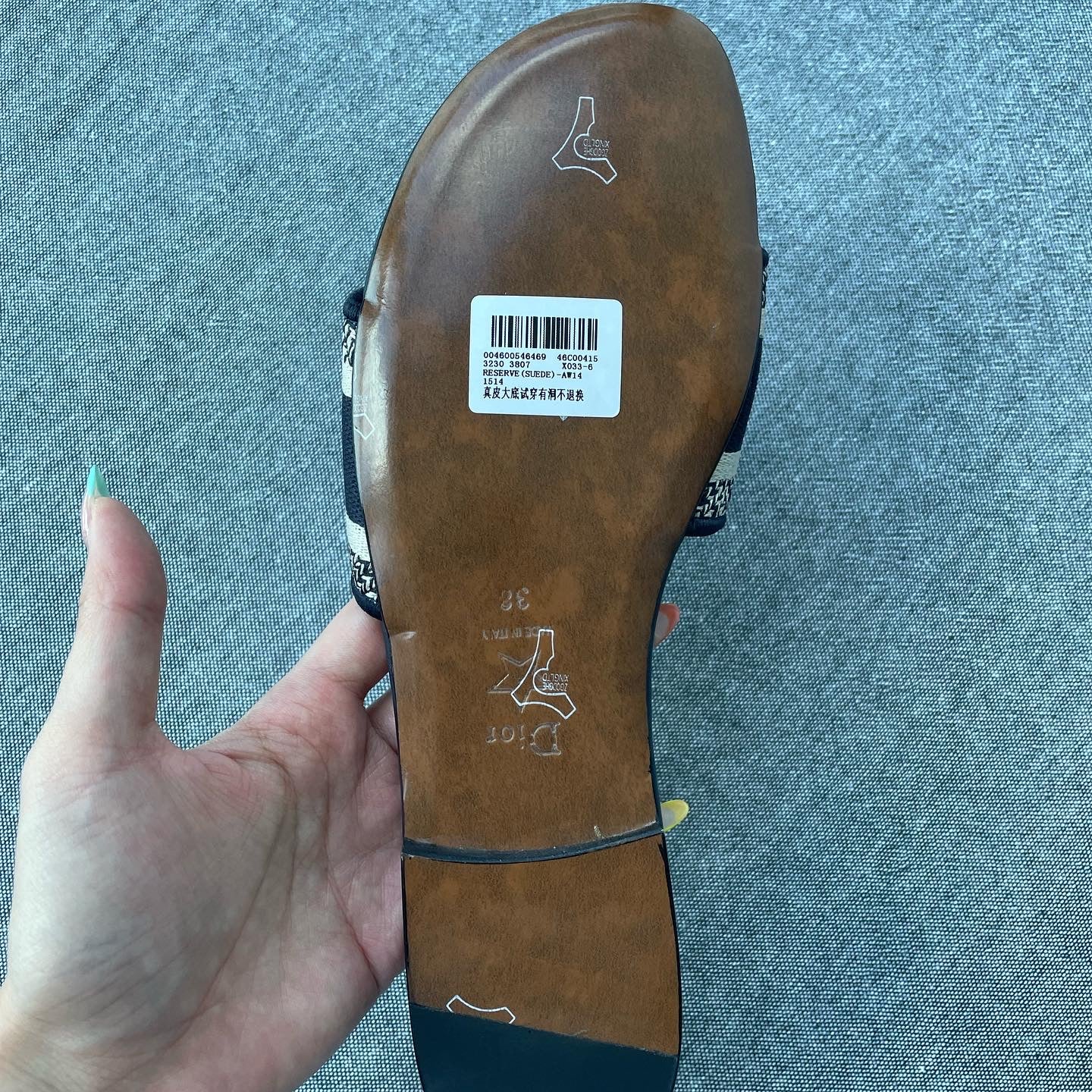 Dior Slides Navy (Whatsapp for Price & Grade)