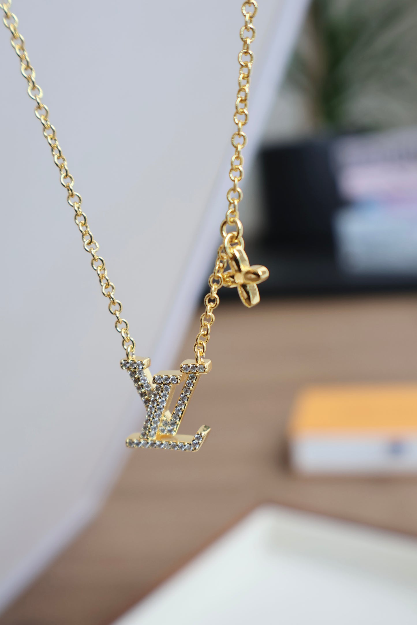 Louis Vuitton Necklace Gold (Whatsapp for Price & Grade)
