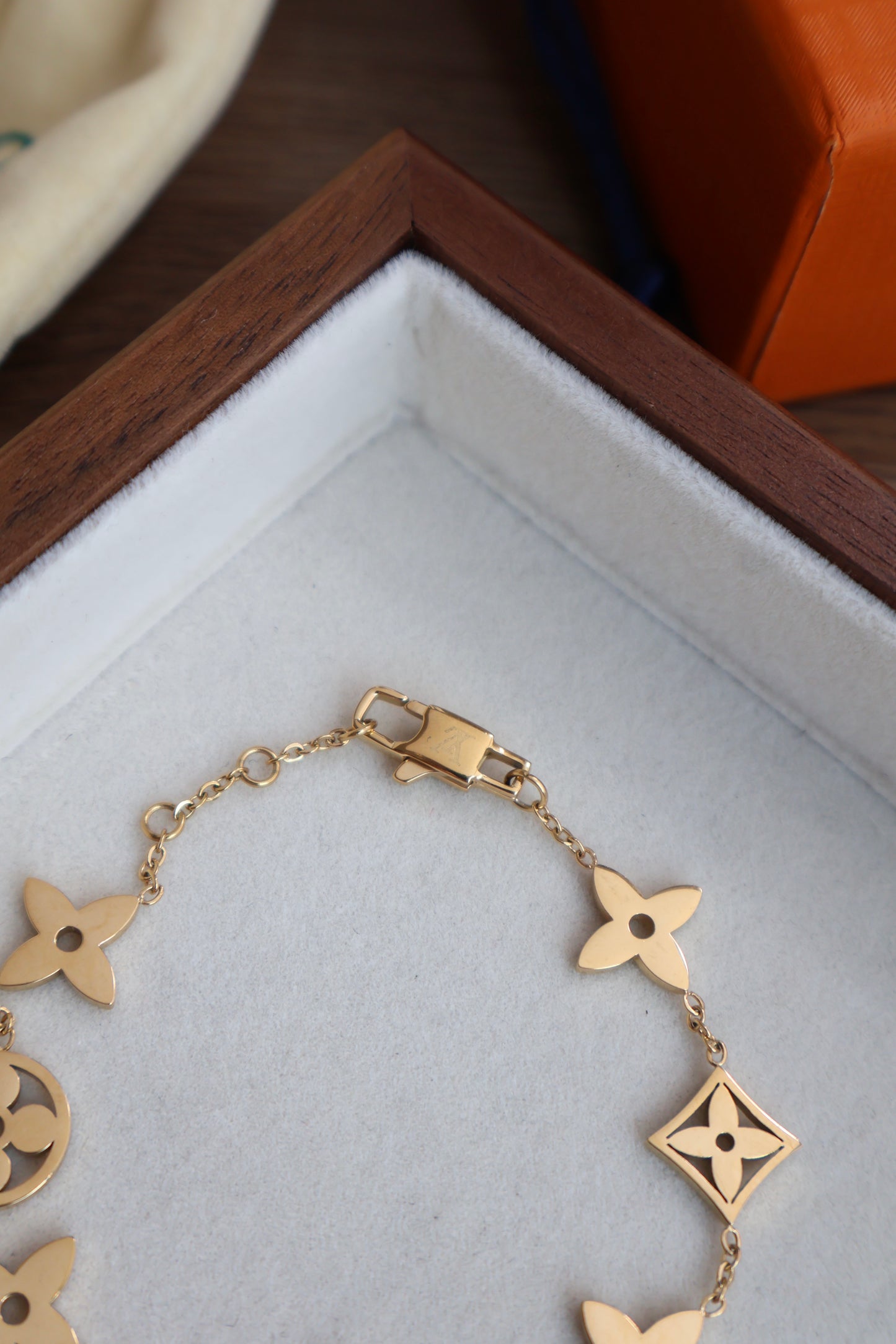 Louis Vuitton Bracelet Gold (Whatsapp for Price & Grade)