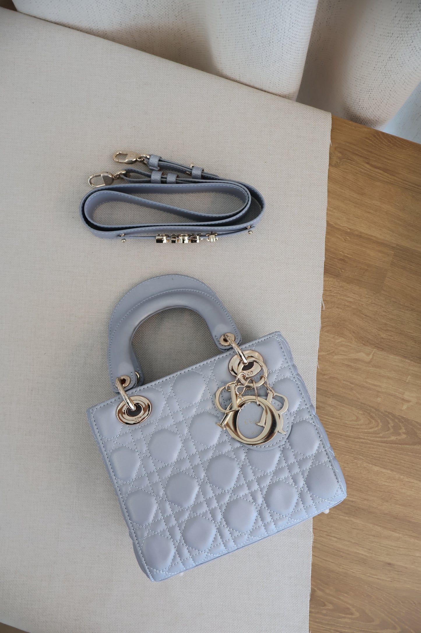 Dior Lady Dior Opaline Grey Pearlescent (Whatsapp for Price & Grade)