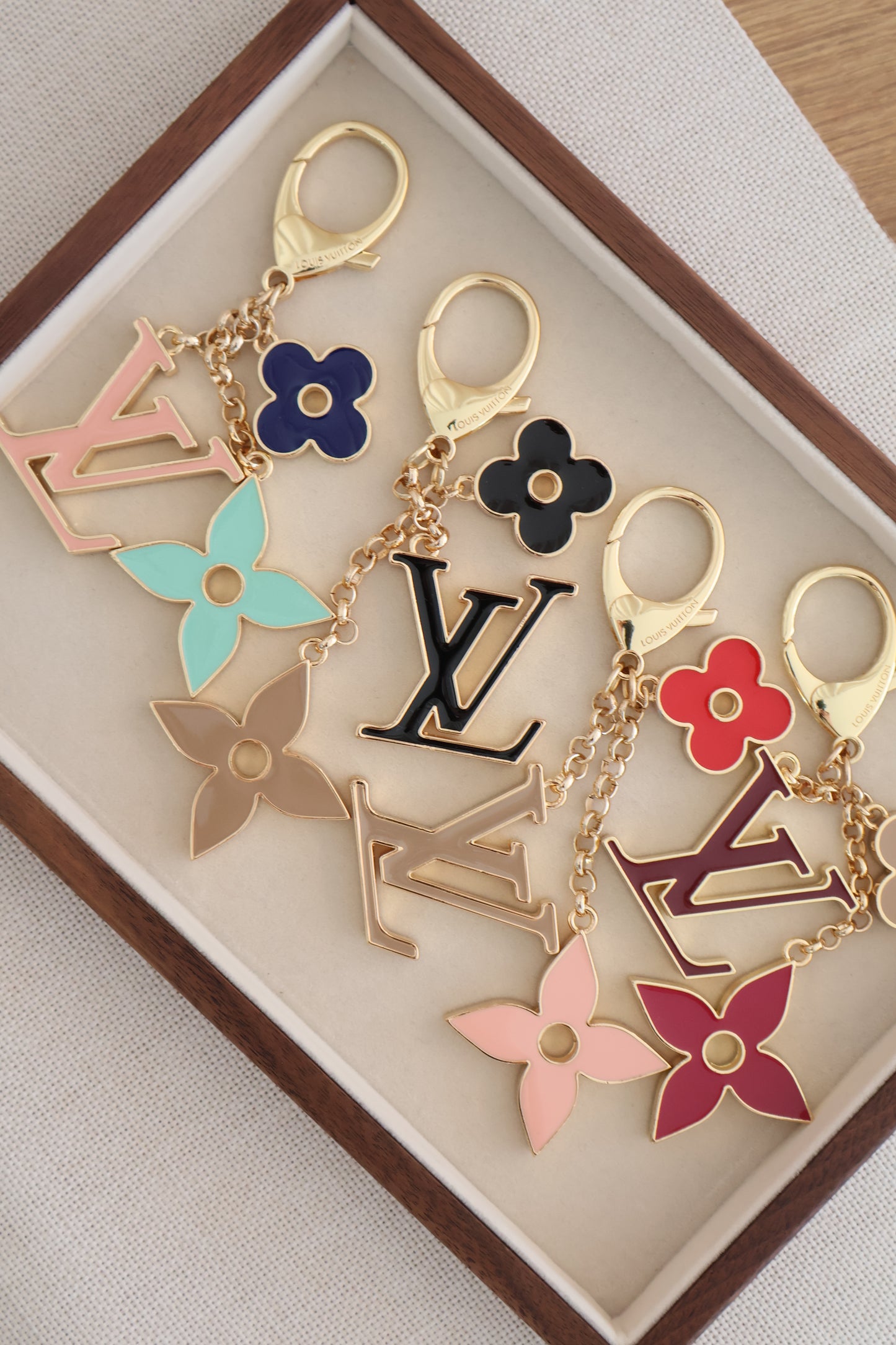 Louis Vuitton Keychain 4 Colour (Whatsapp for Price & Grade)