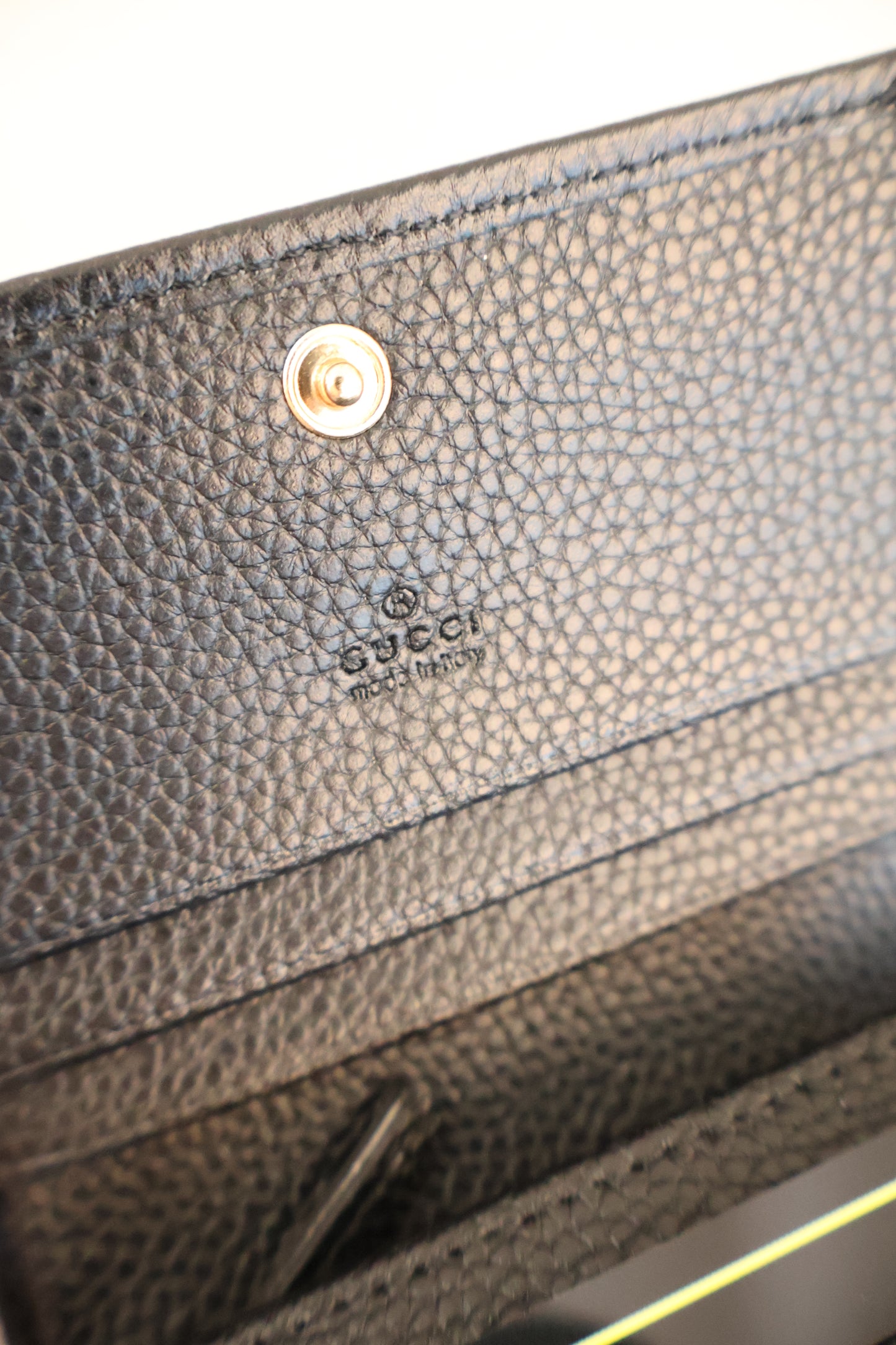 Gucci Short Flip Wallet Black (Whatsapp for Price & Grade)