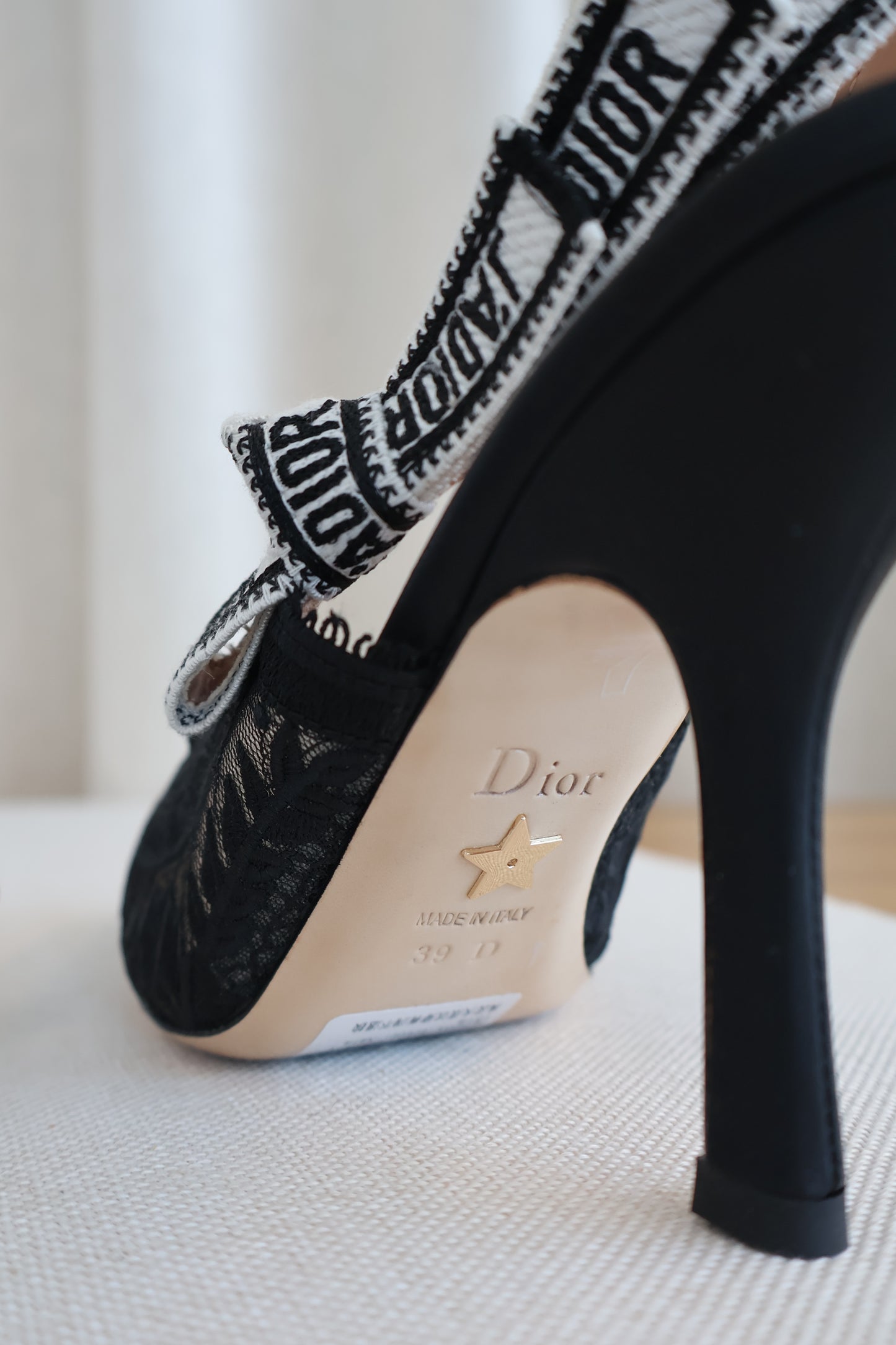 Dior J'adior Slingback Pump Black Lace (Whatsapp for Price & Grade)