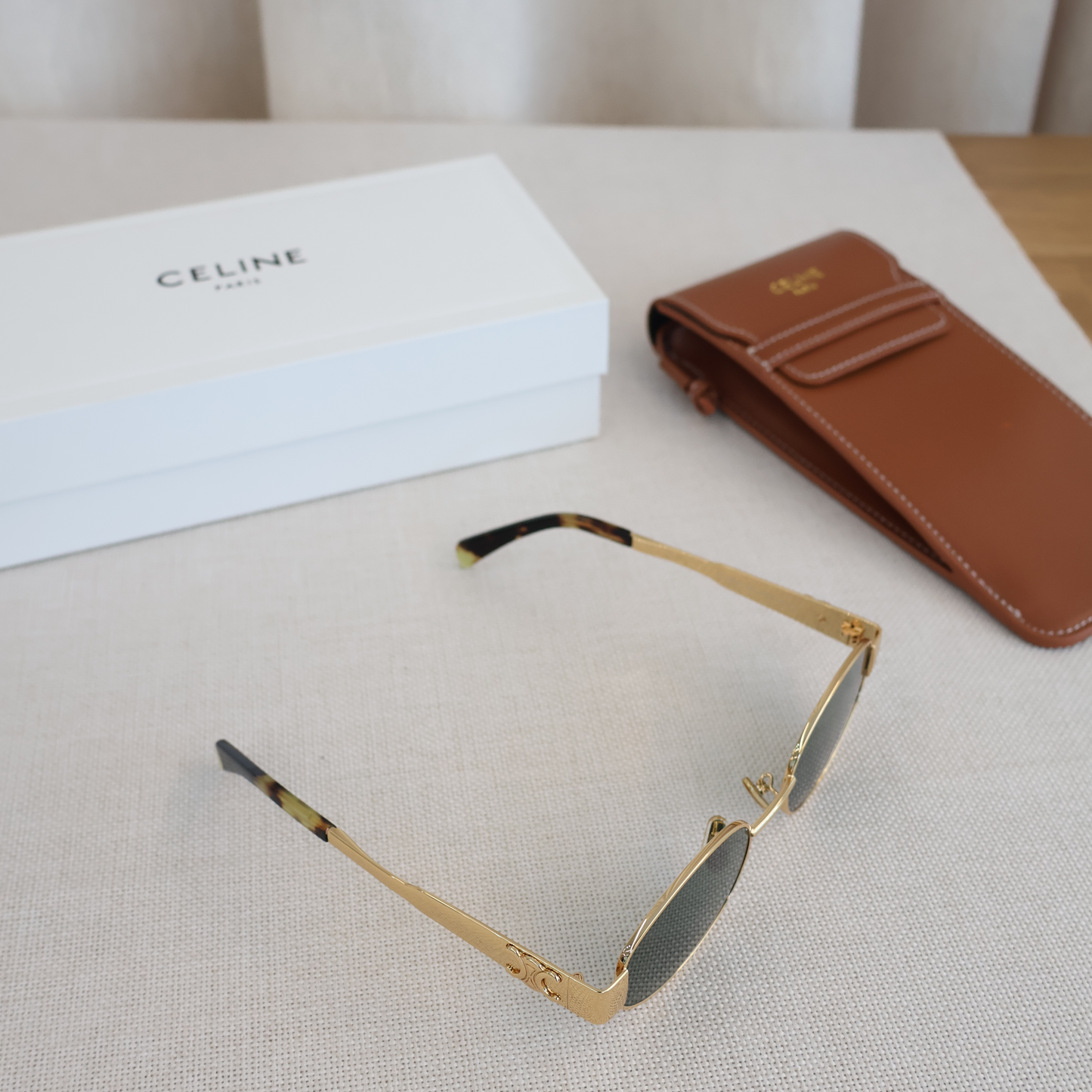 Celine Triomphe Metal Gold (Whatsapp for Price & Grade)