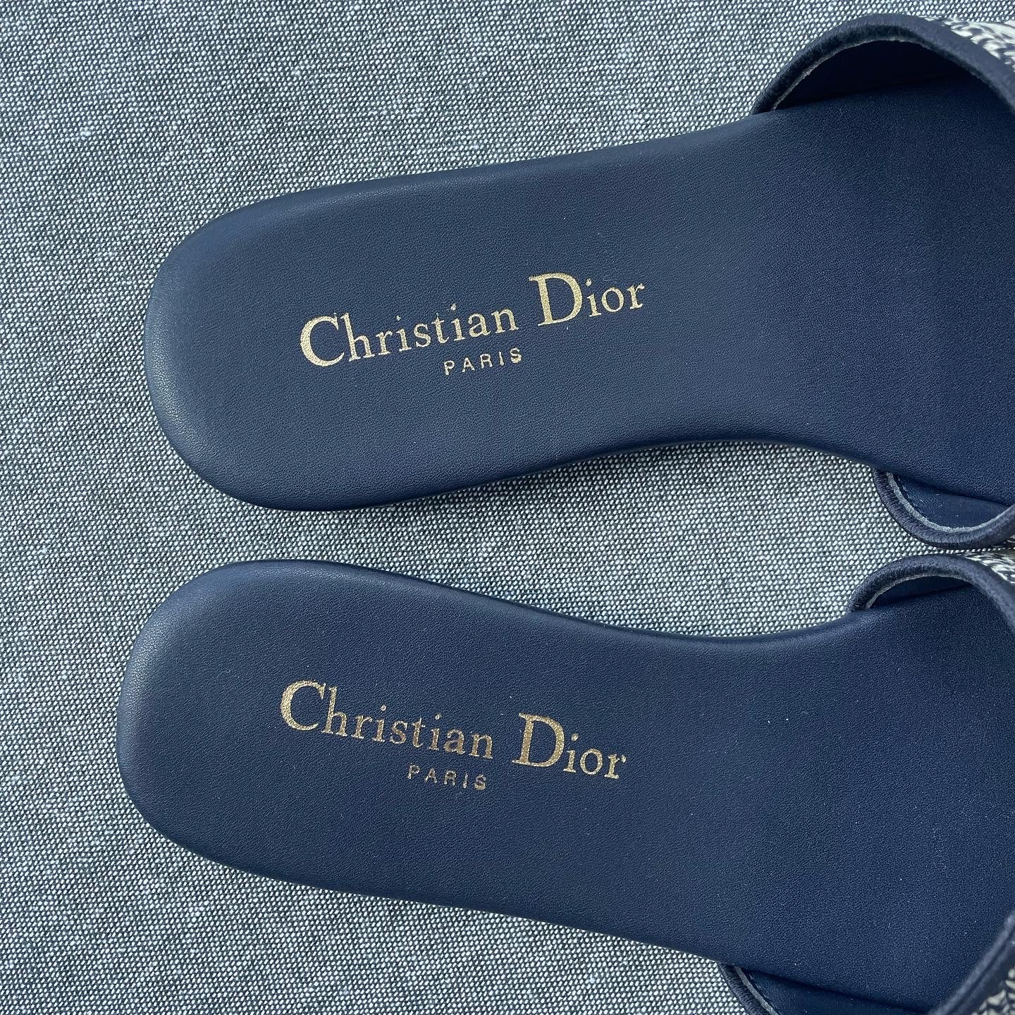 Dior Slides Navy (Whatsapp for Price & Grade)