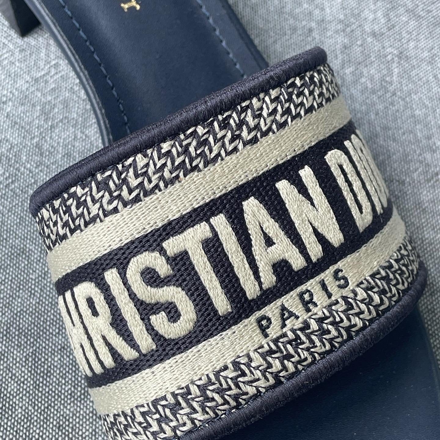 Dior Heels Slides Navy (Whatsapp for Price & Grade)