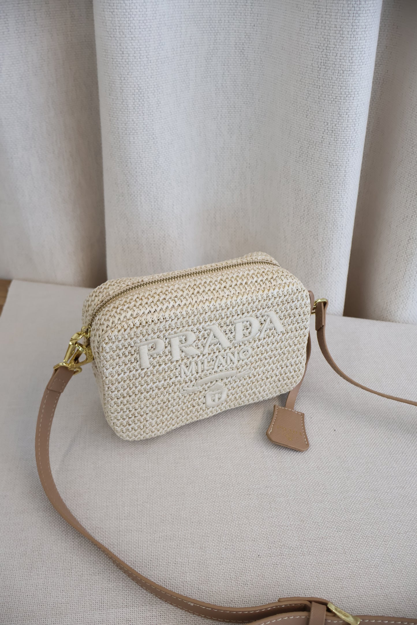 Prada Rattan Camera Bag (Whatsapp for Price & Grade)