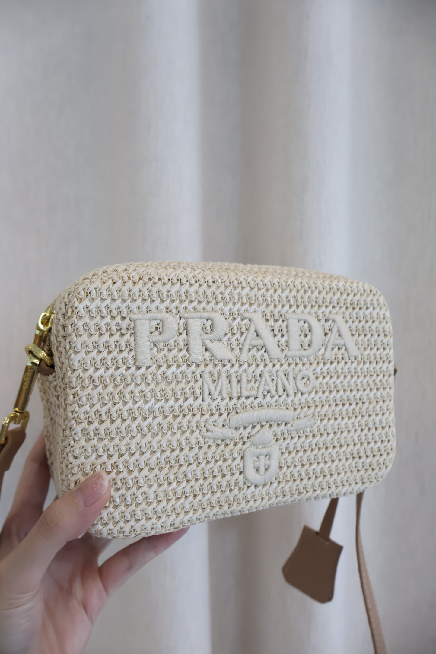 Prada Rattan Camera Bag (Whatsapp for Price & Grade)