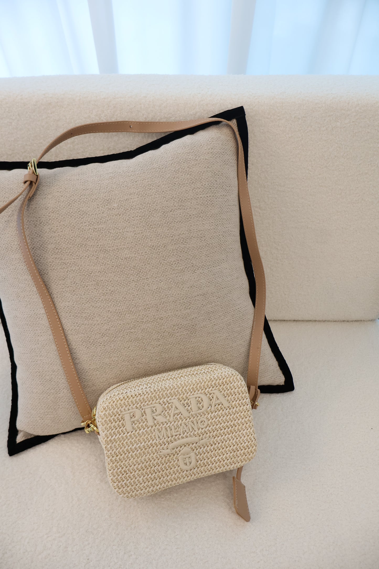 Prada Rattan Camera Bag (Whatsapp for Price & Grade)