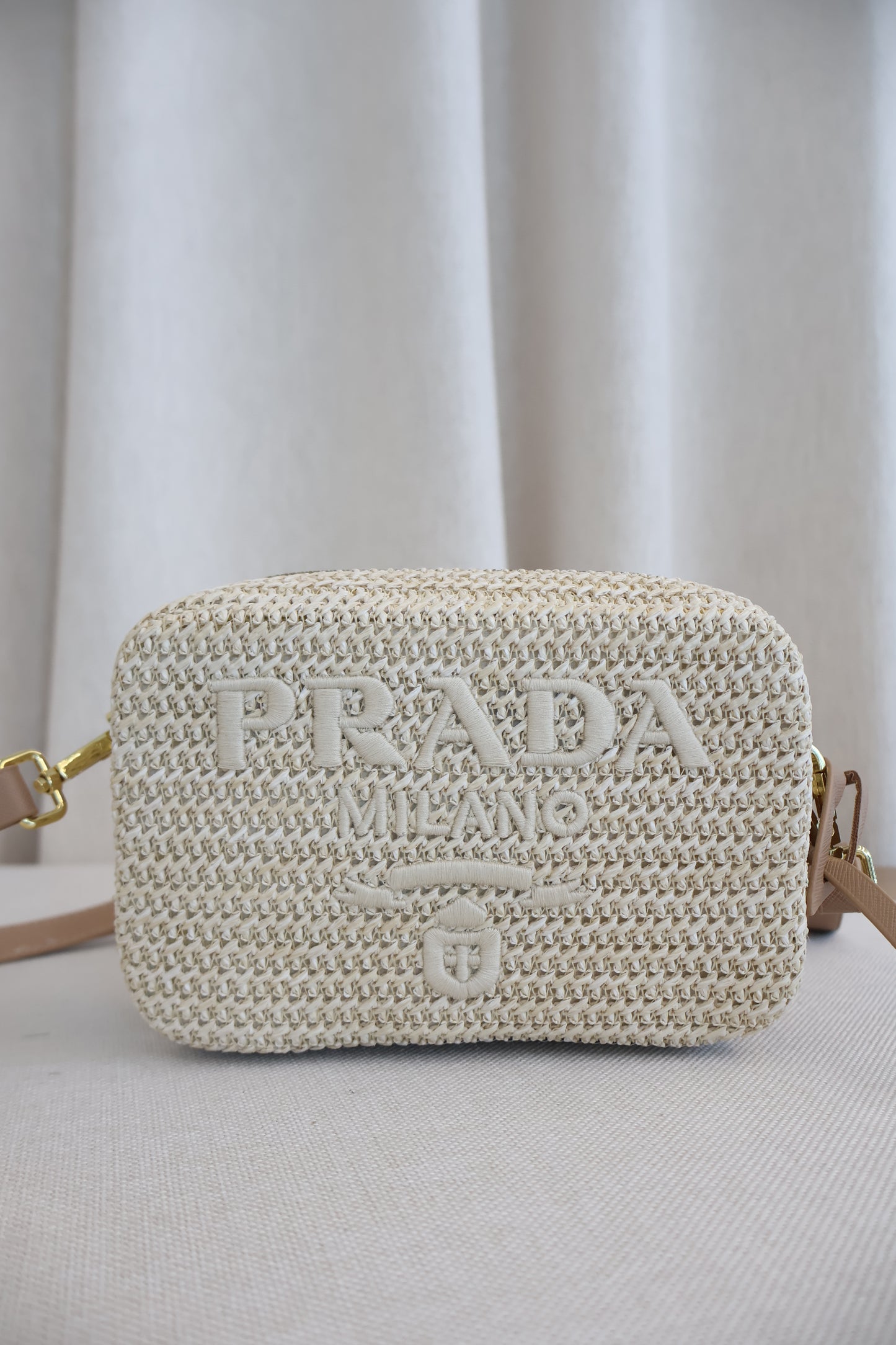Prada Rattan Camera Bag (Whatsapp for Price & Grade)