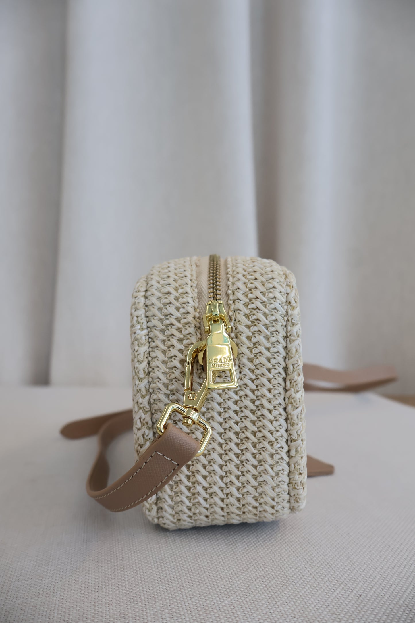 Prada Rattan Camera Bag (Whatsapp for Price & Grade)