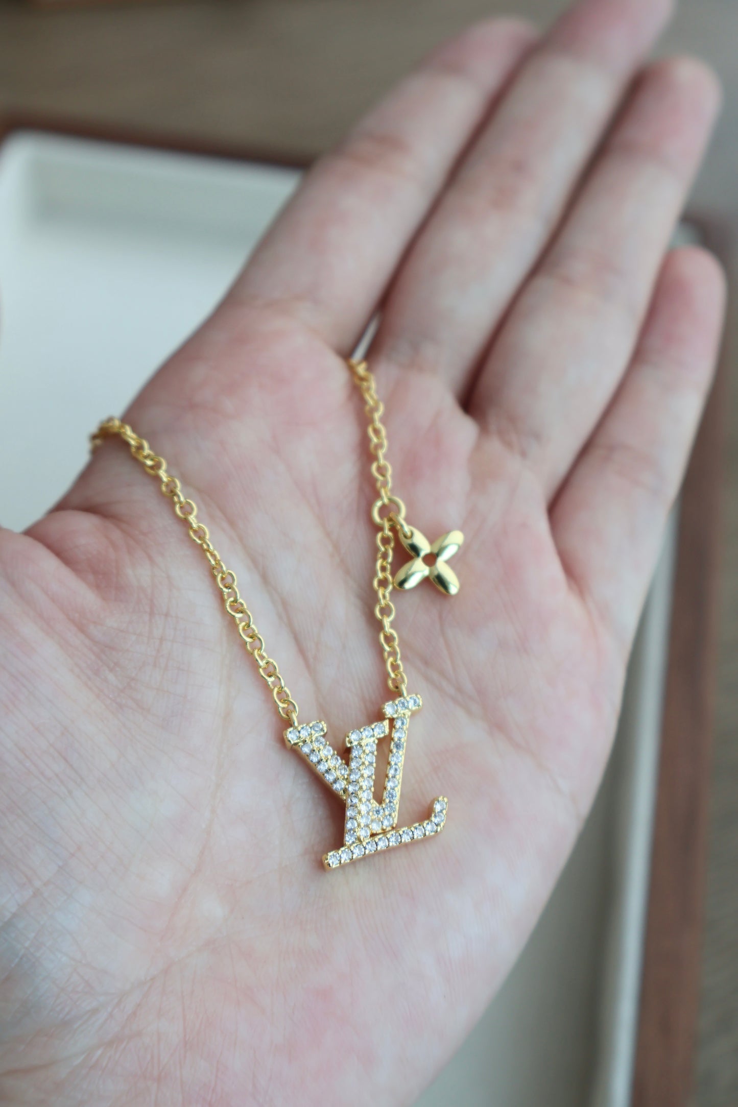 Louis Vuitton Necklace Gold (Whatsapp for Price & Grade)