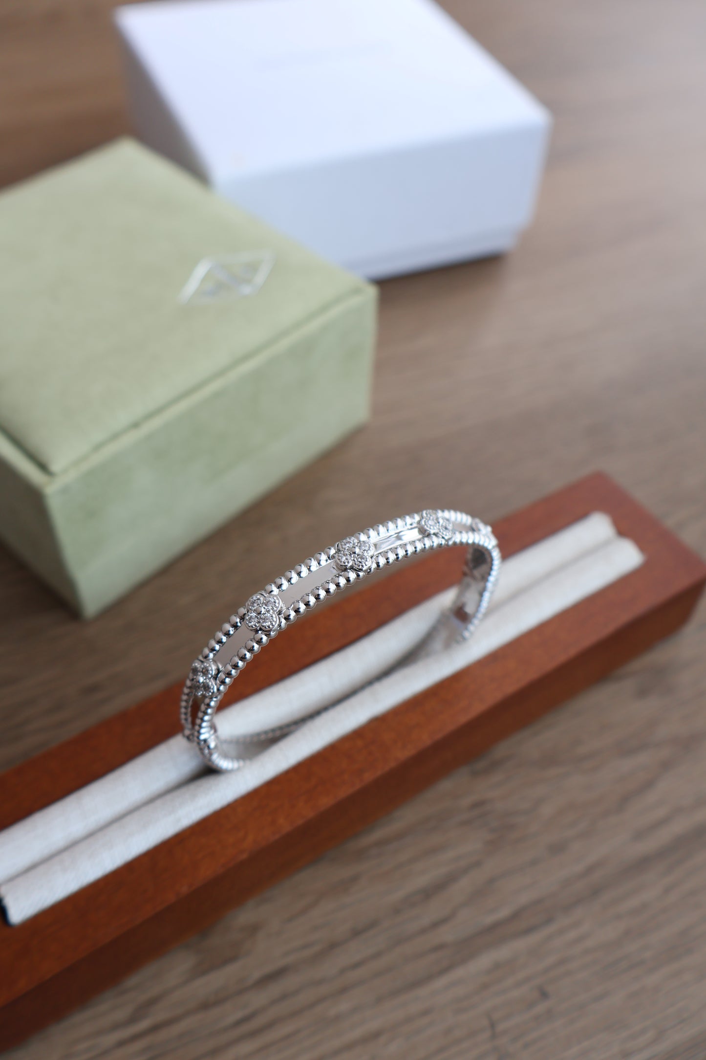 Van Cleef Silver Bangle (Whatsapp for Price & Grade)