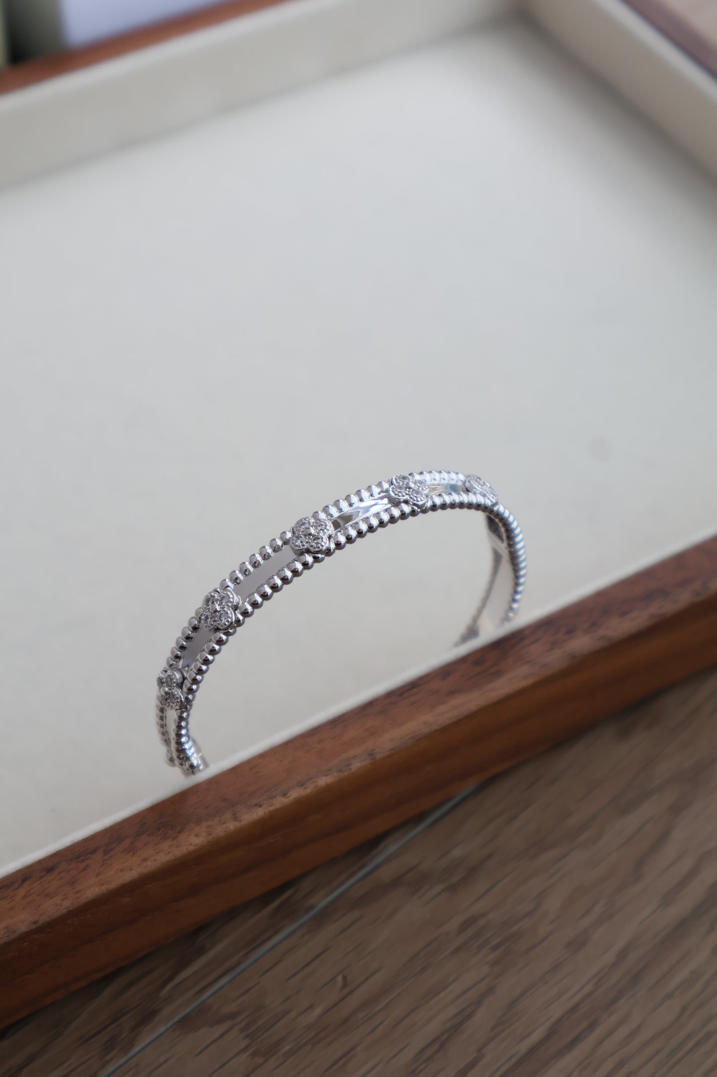 Van Cleef Silver Bangle (Whatsapp for Price & Grade)