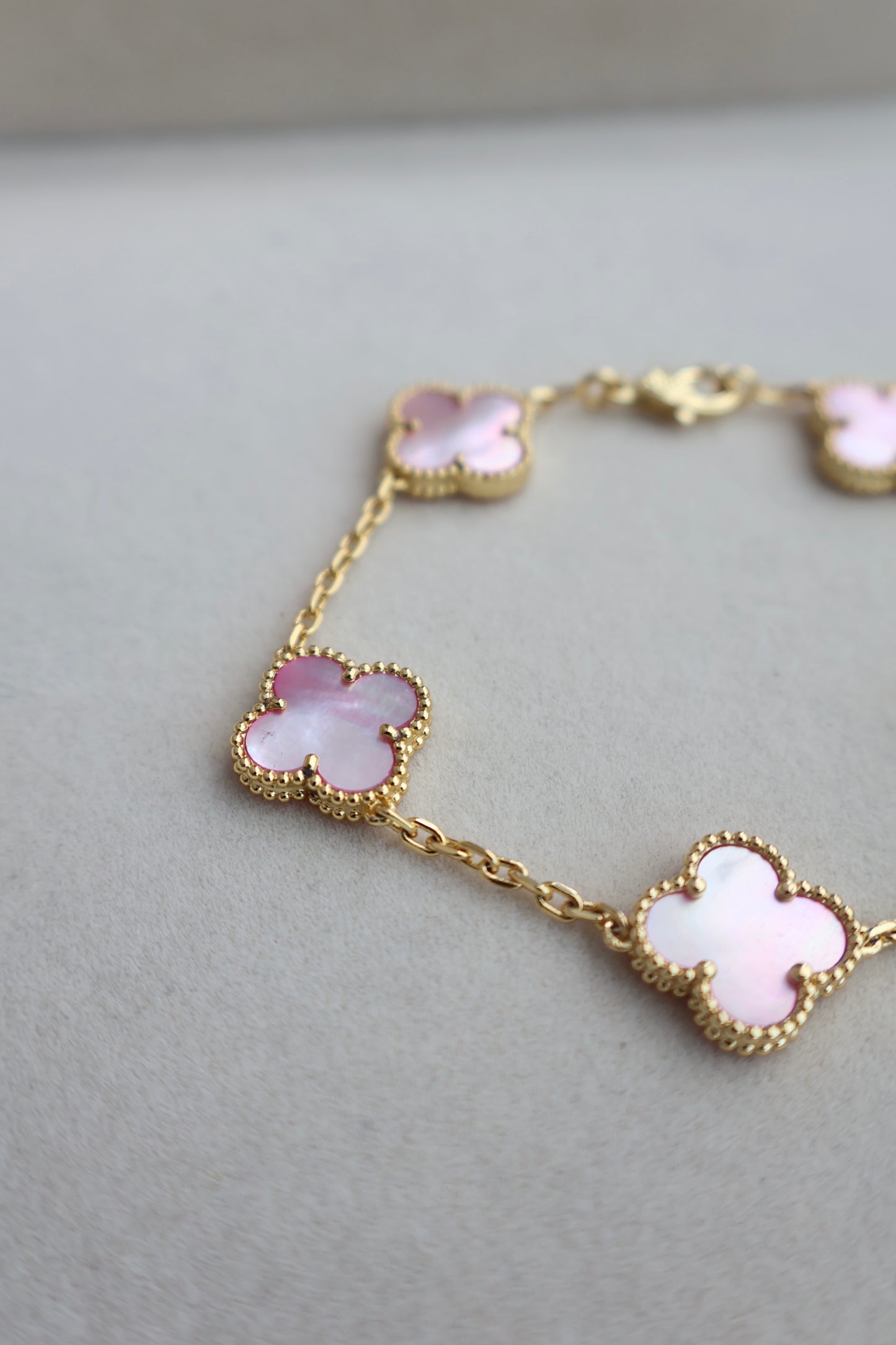 Van Cleef Bracelet Pink x Gold (Whatsapp for Price & Grade)