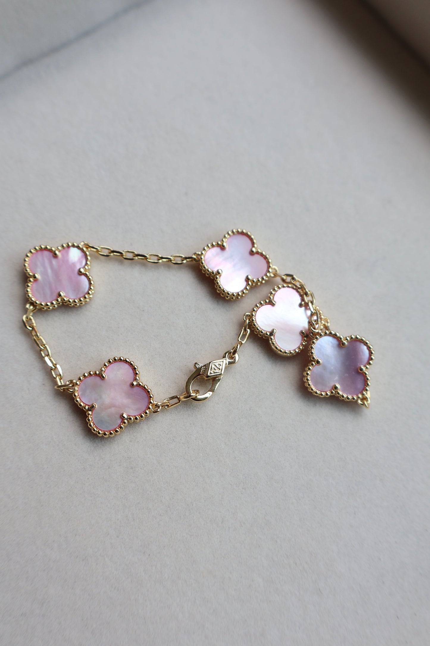 Van Cleef Bracelet Pink x Gold (Whatsapp for Price & Grade)