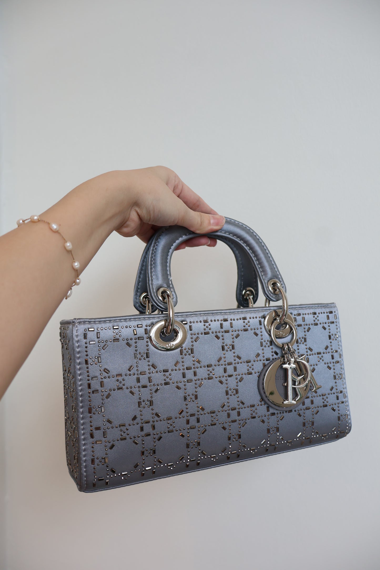 Dior Lady D-Joy Grey Bag (Whatsapp for Price & Grade)