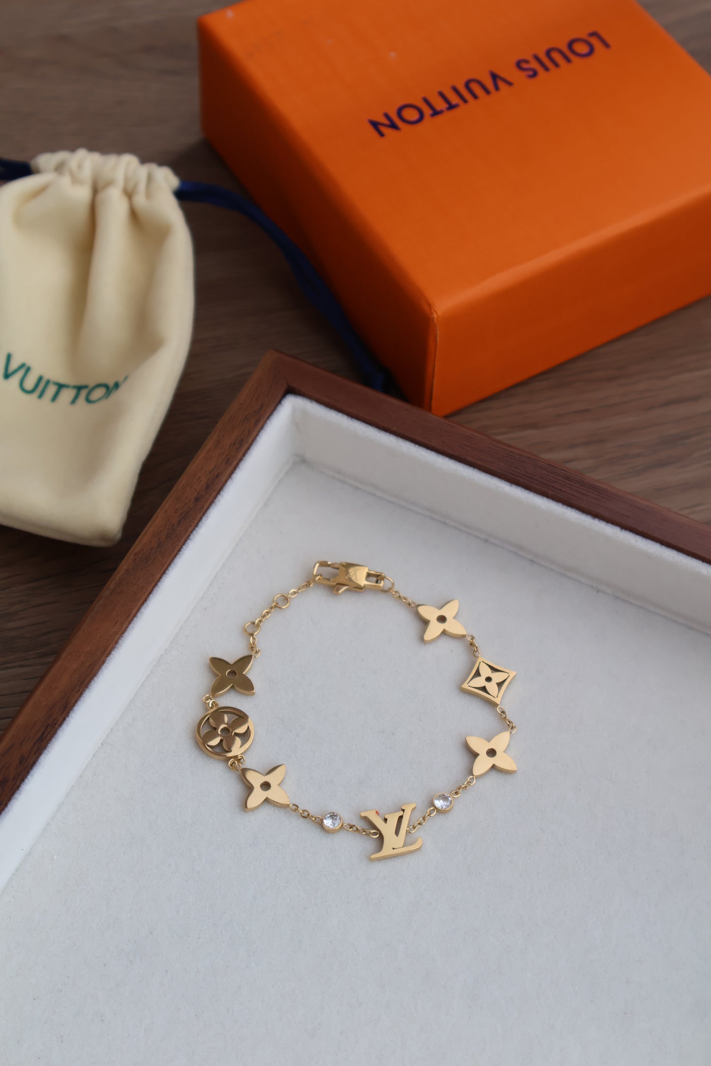 Louis Vuitton Bracelet Gold (Whatsapp for Price & Grade)