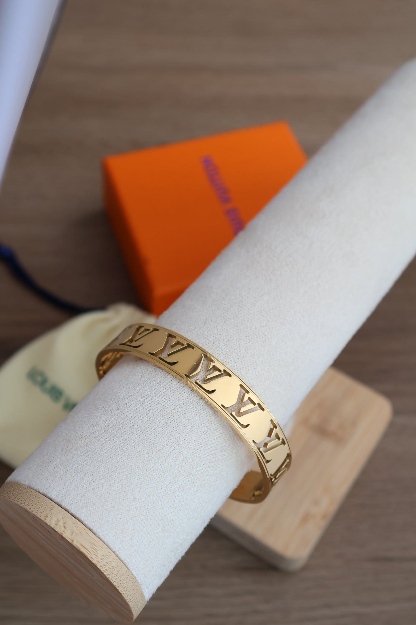 Louis Vuitton Bangle Gold (Whatsapp for Price & Grade)