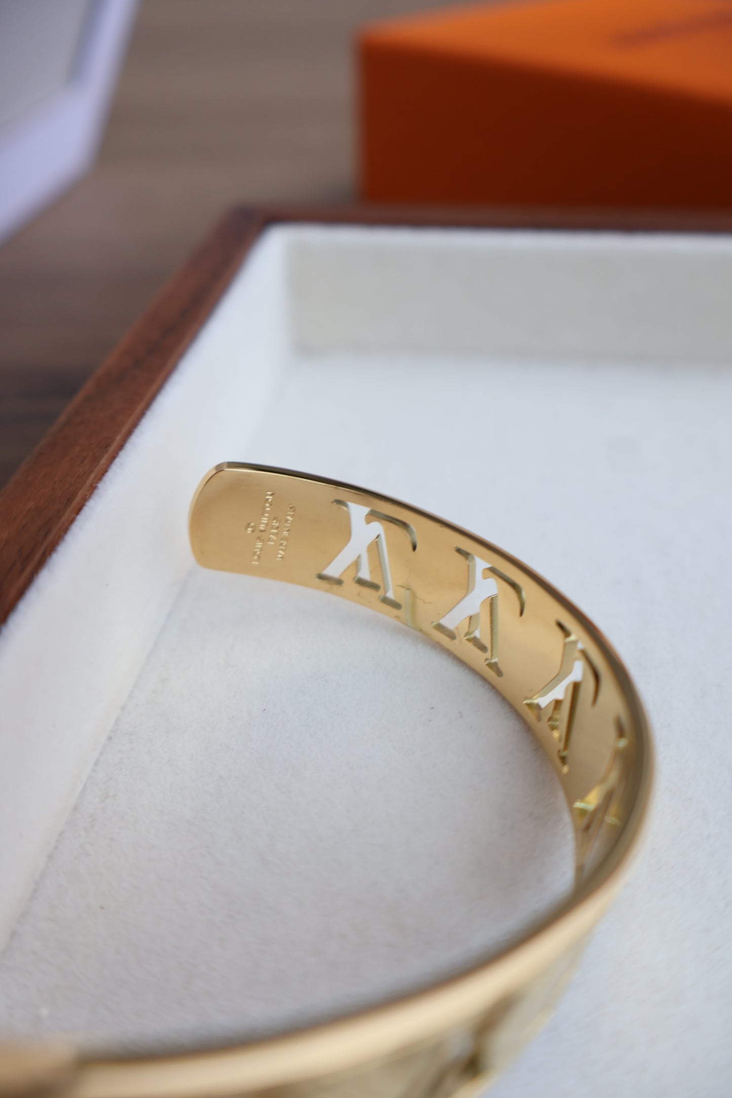 Louis Vuitton Bangle Gold (Whatsapp for Price & Grade)