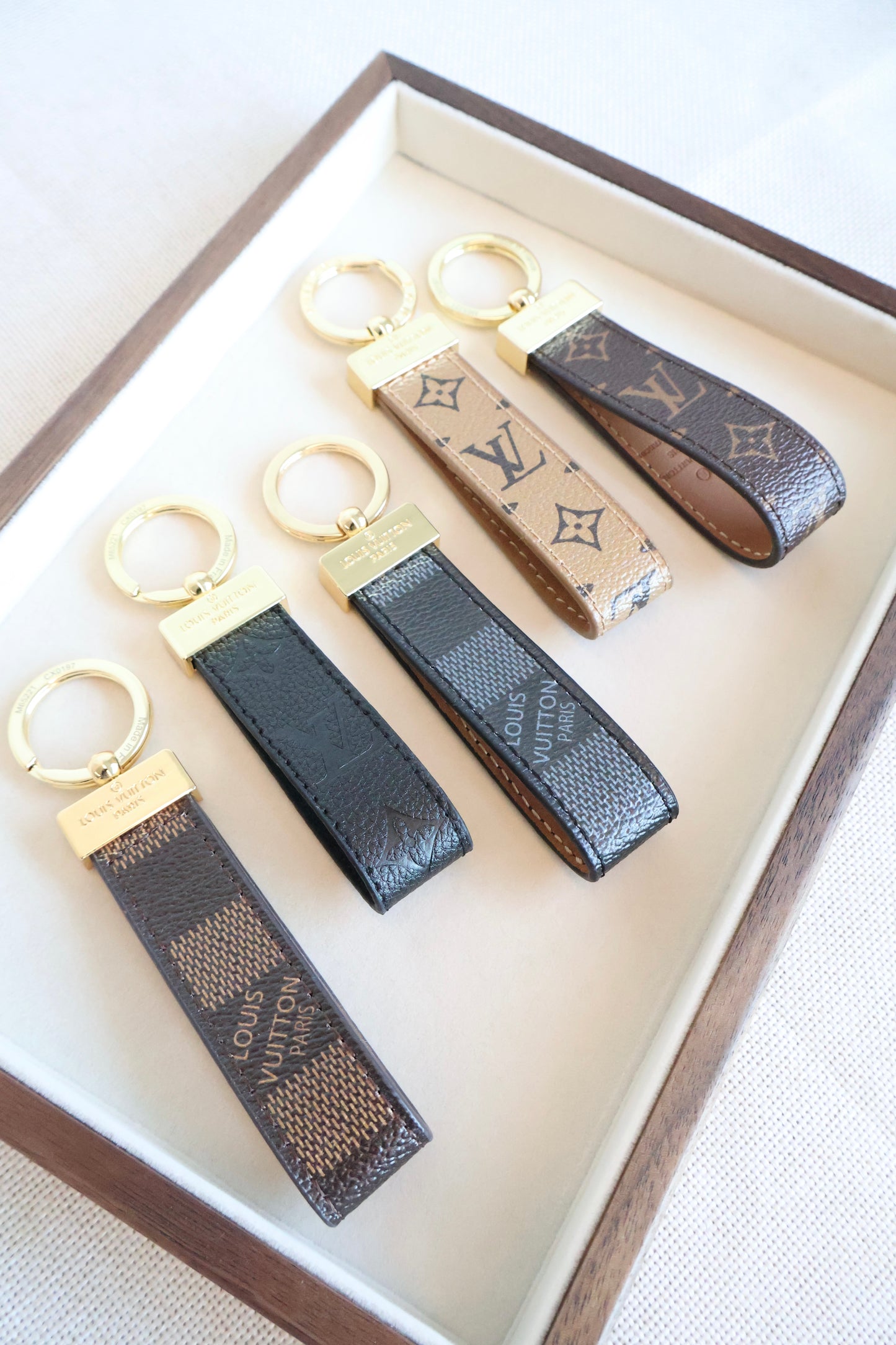 Louis Vuitton Keychain Leather (Whatsapp for Price & Grade)