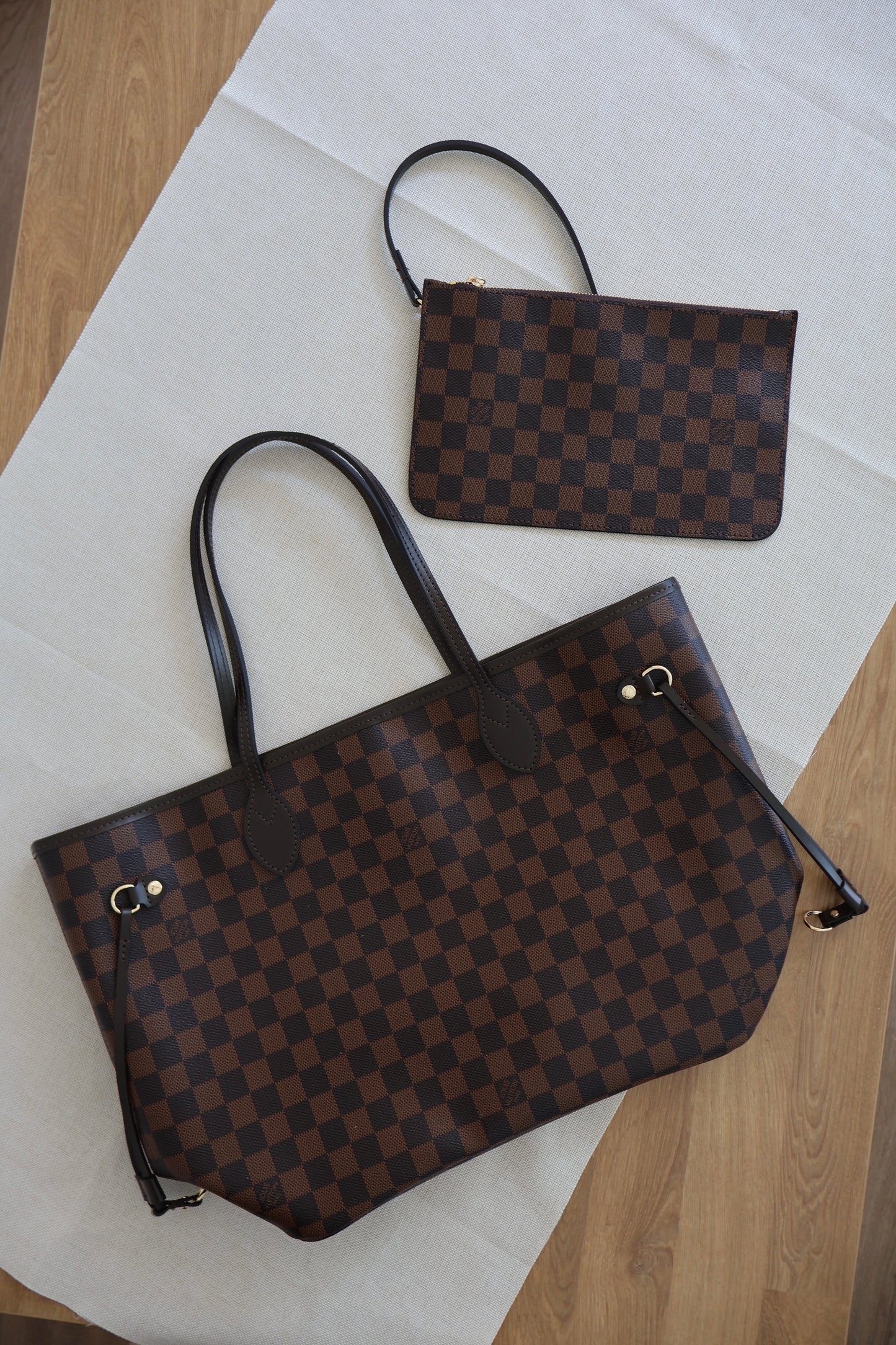 Louis Vuitton Neverfull Brown Damier (Whatsapp for Price & Grade)