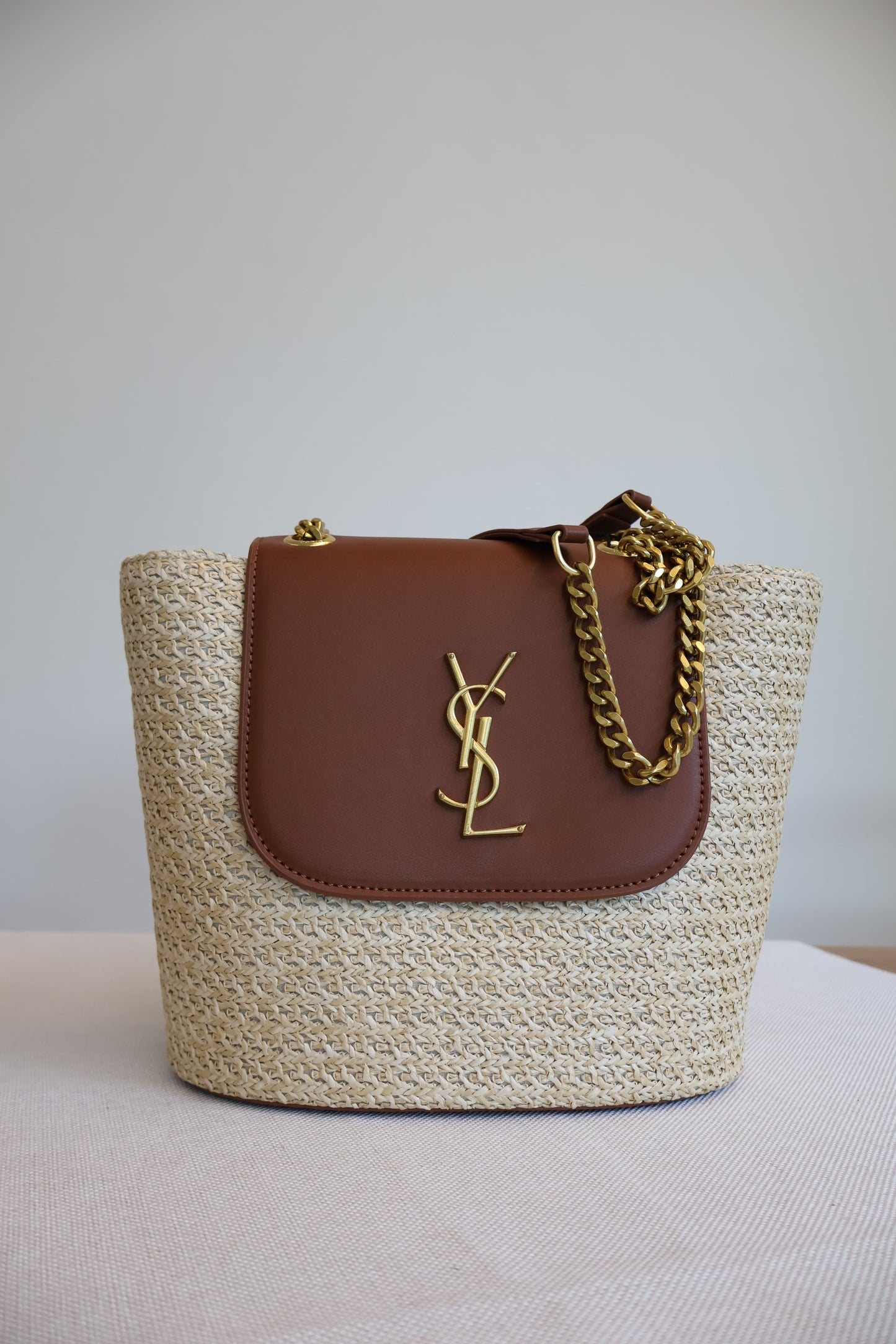 Yves Saint Laurent Rattan Bag (Whatsapp for Price & Grade)