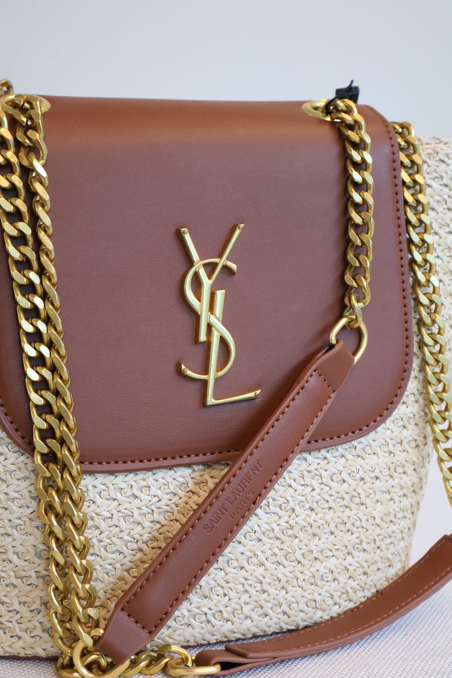 Yves Saint Laurent Rattan Bag (Whatsapp for Price & Grade)