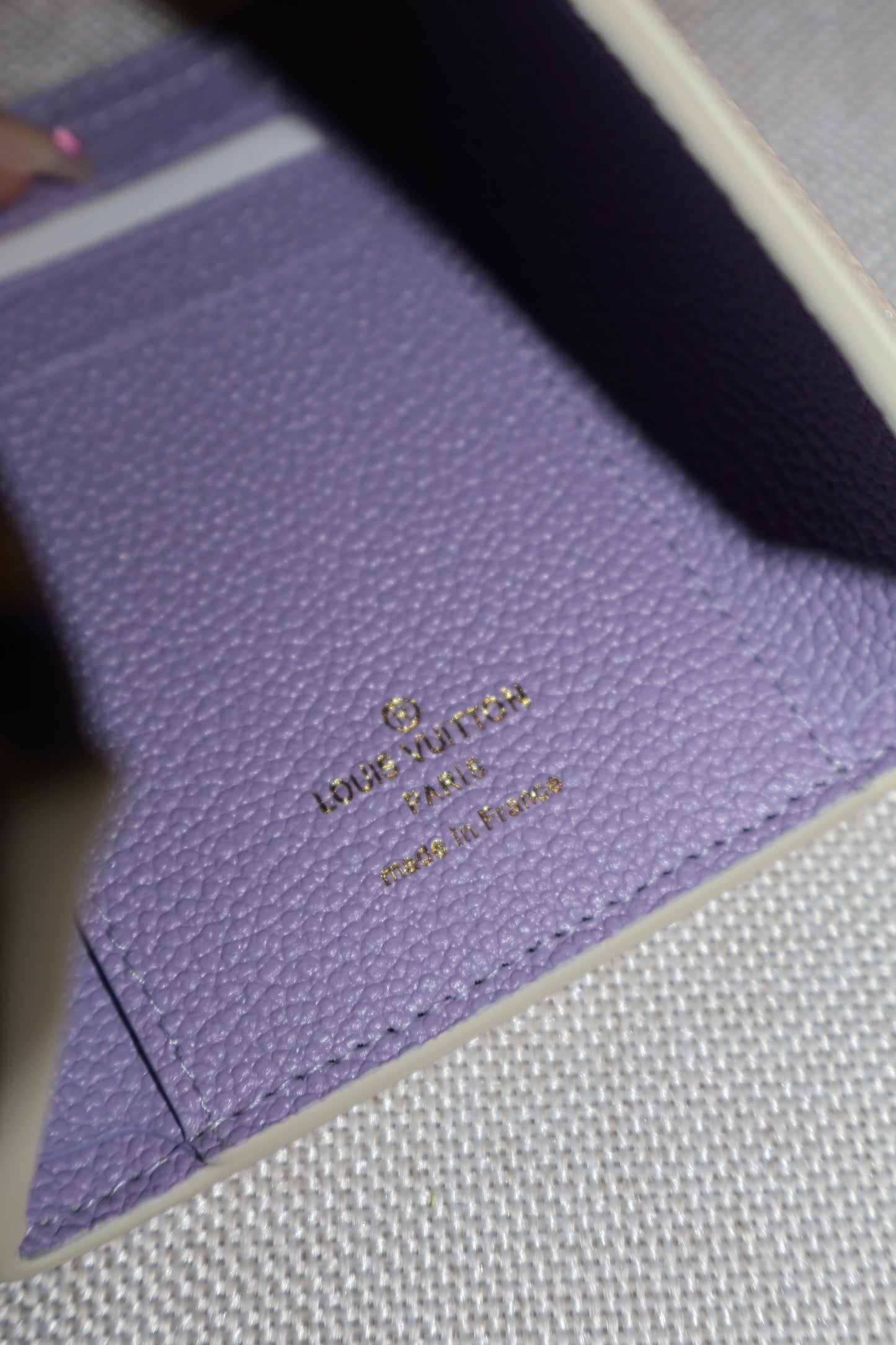 Louis Vuitton Victoria Wallet Purple Beige (Whatsapp for Price & Grade)