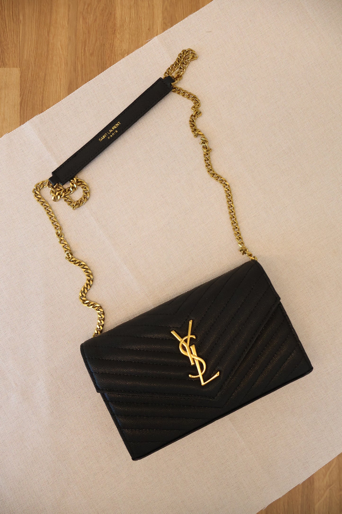Yves Saint Laurent WOC Black x Gold PDD (Whatsapp for Price & Grade)