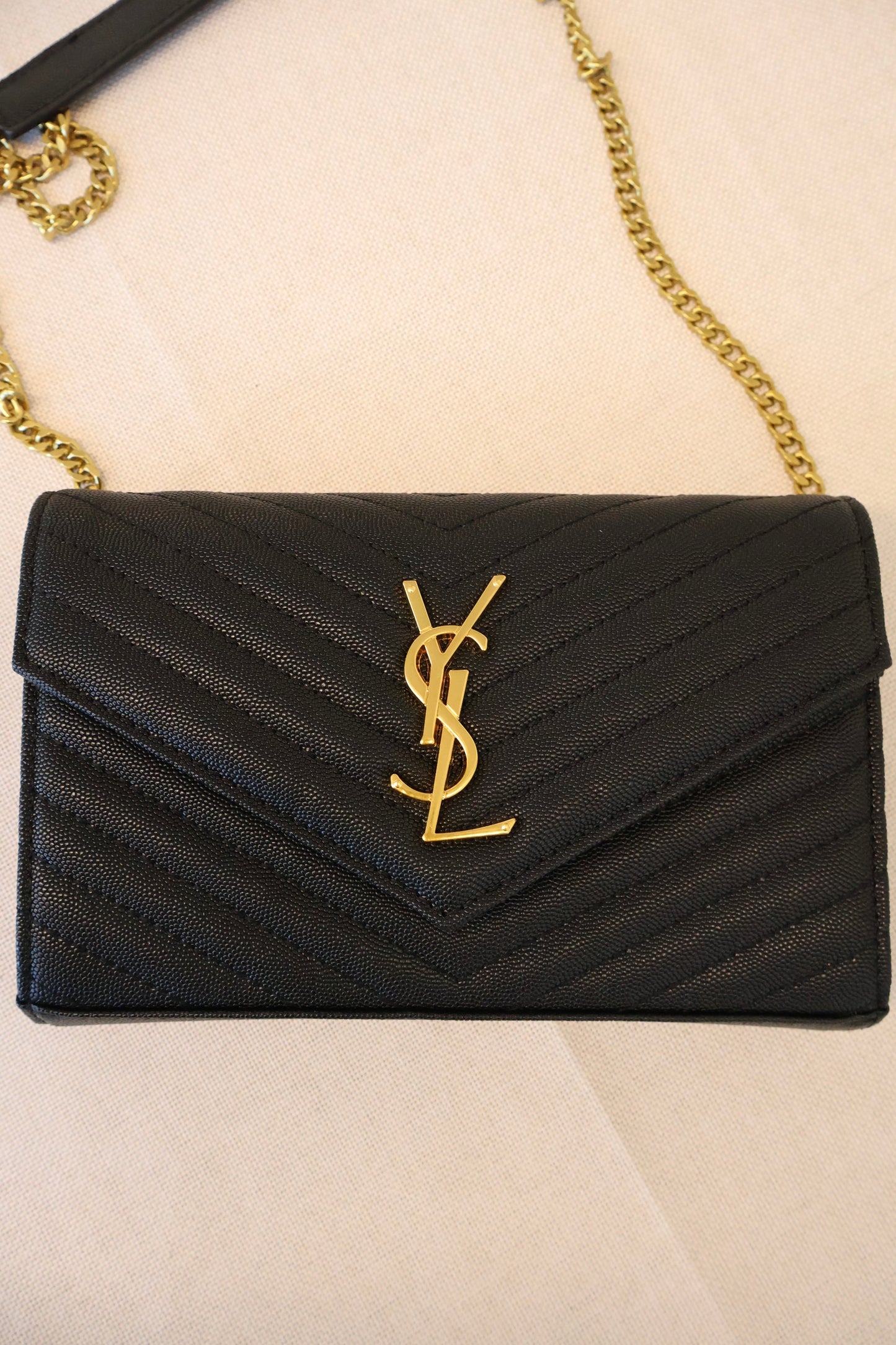 Yves Saint Laurent WOC Black x Gold PDD (Whatsapp for Price & Grade)