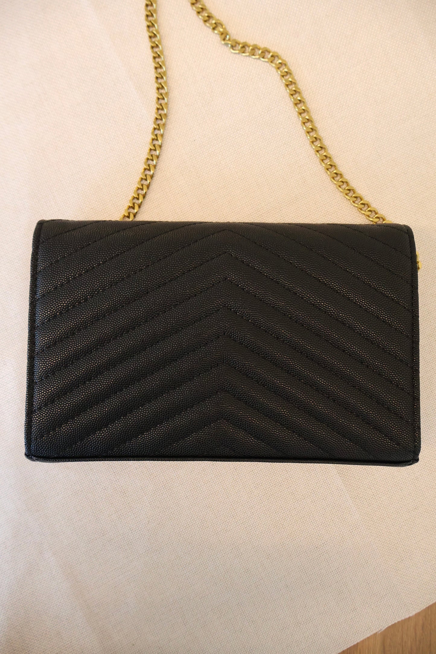 Yves Saint Laurent WOC Black x Gold PDD (Whatsapp for Price & Grade)