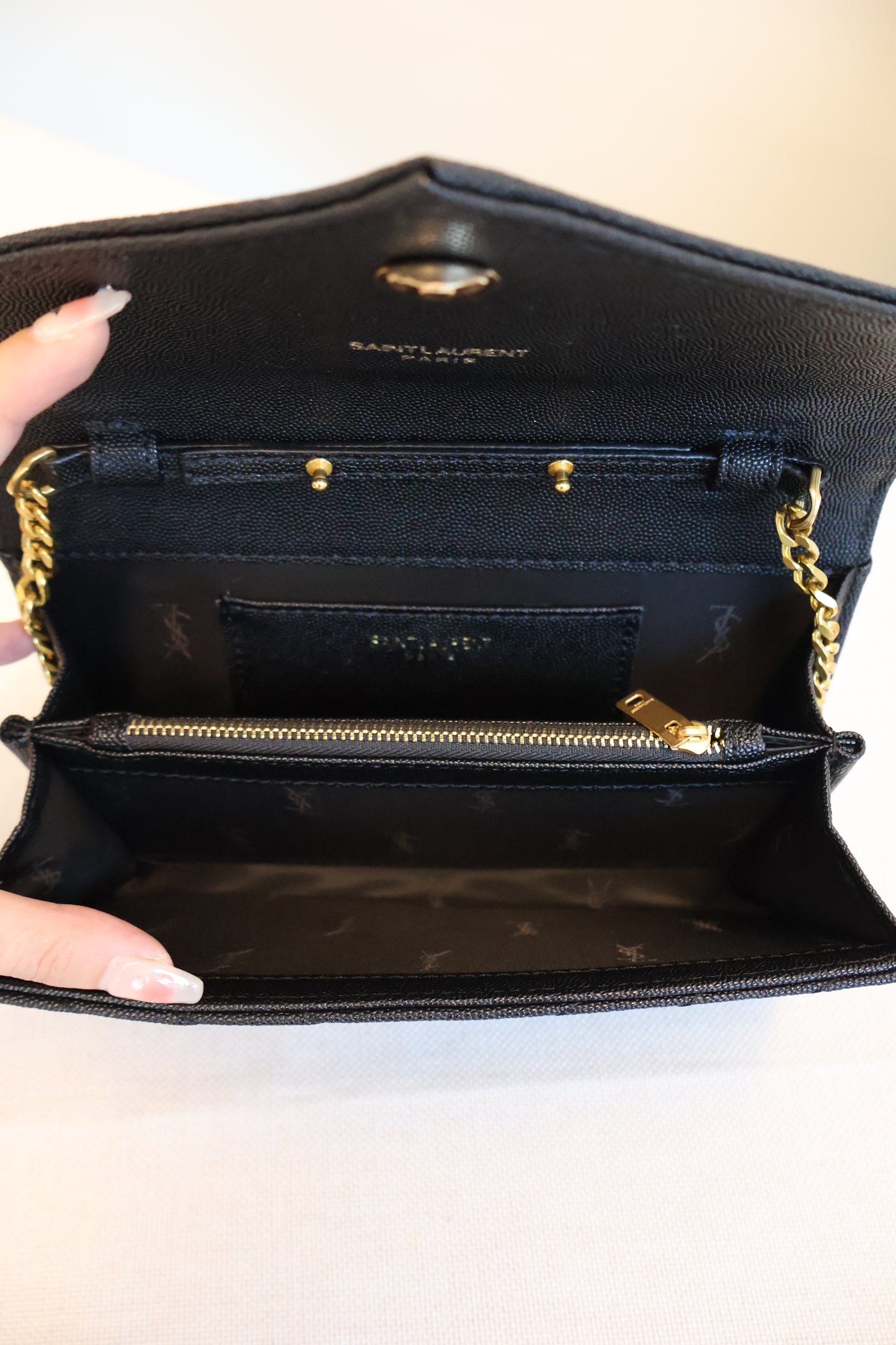 Yves Saint Laurent WOC Black x Gold PDD (Whatsapp for Price & Grade)