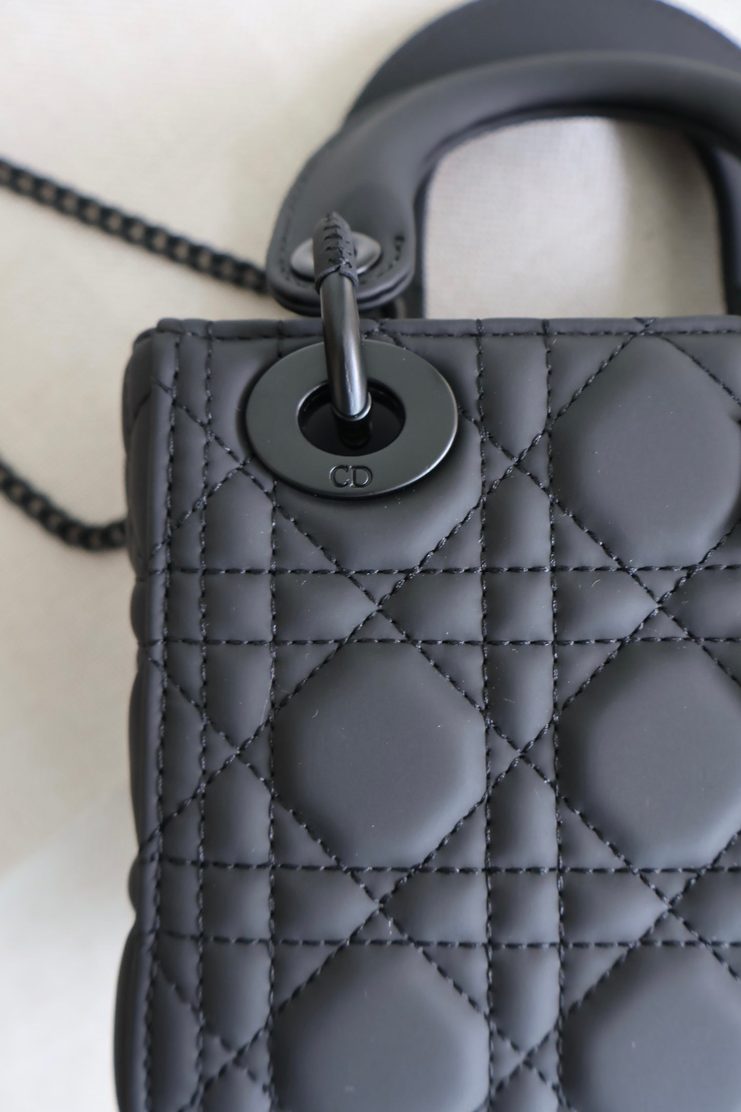 Dior Lady Dior Matte Black (Whatsapp for Price & Grade)