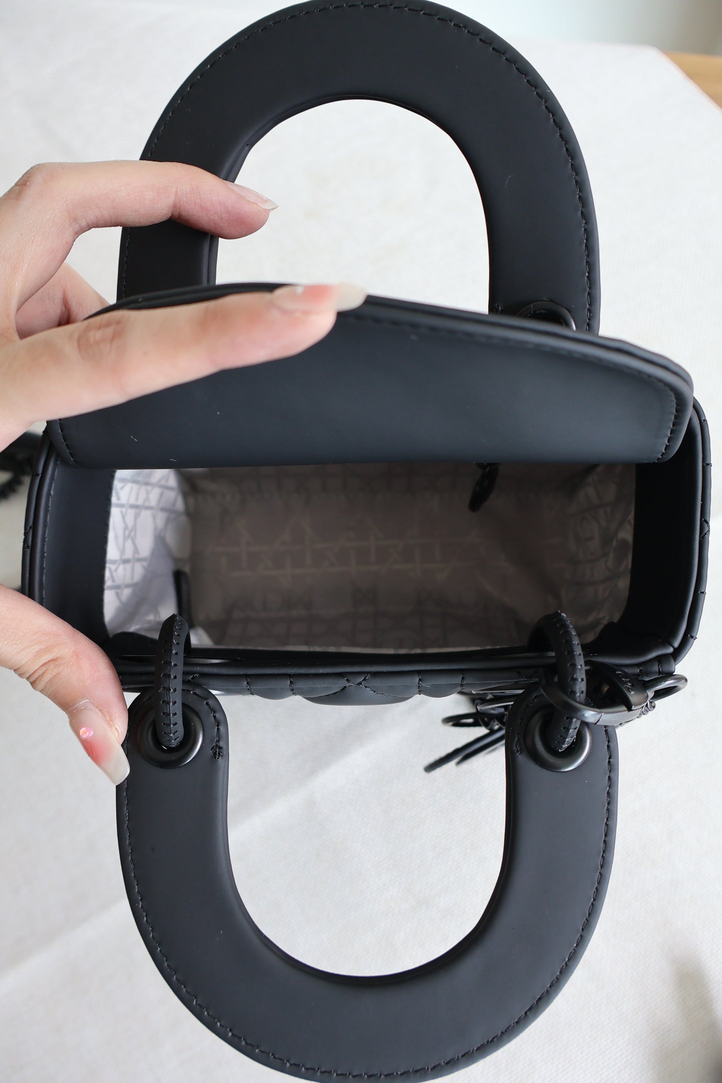 Dior Lady Dior Matte Black (Whatsapp for Price & Grade)