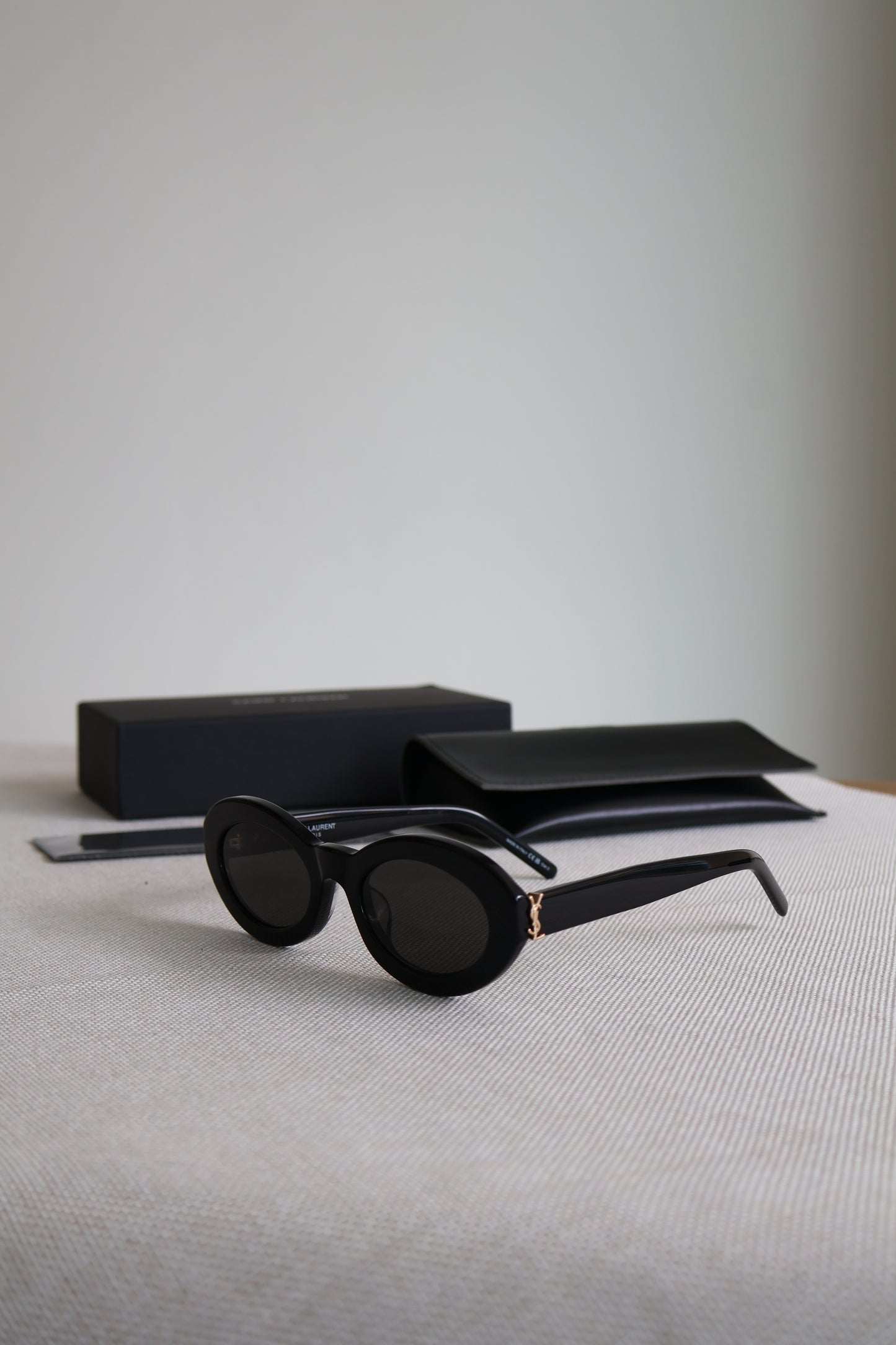 Yves Saint Laurent Black Sunglasses (Whatsapp for Price & Grade)