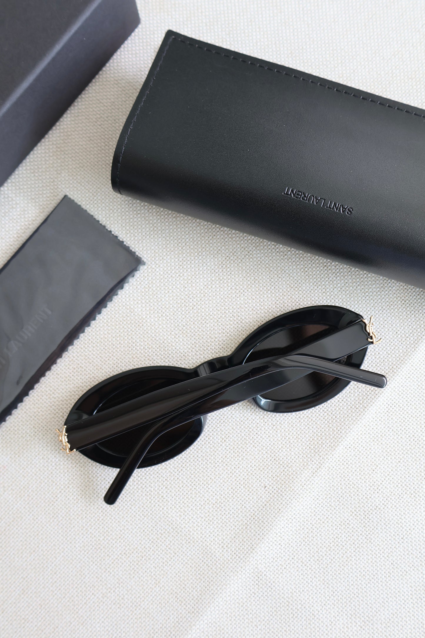 Yves Saint Laurent Black Sunglasses (Whatsapp for Price & Grade)