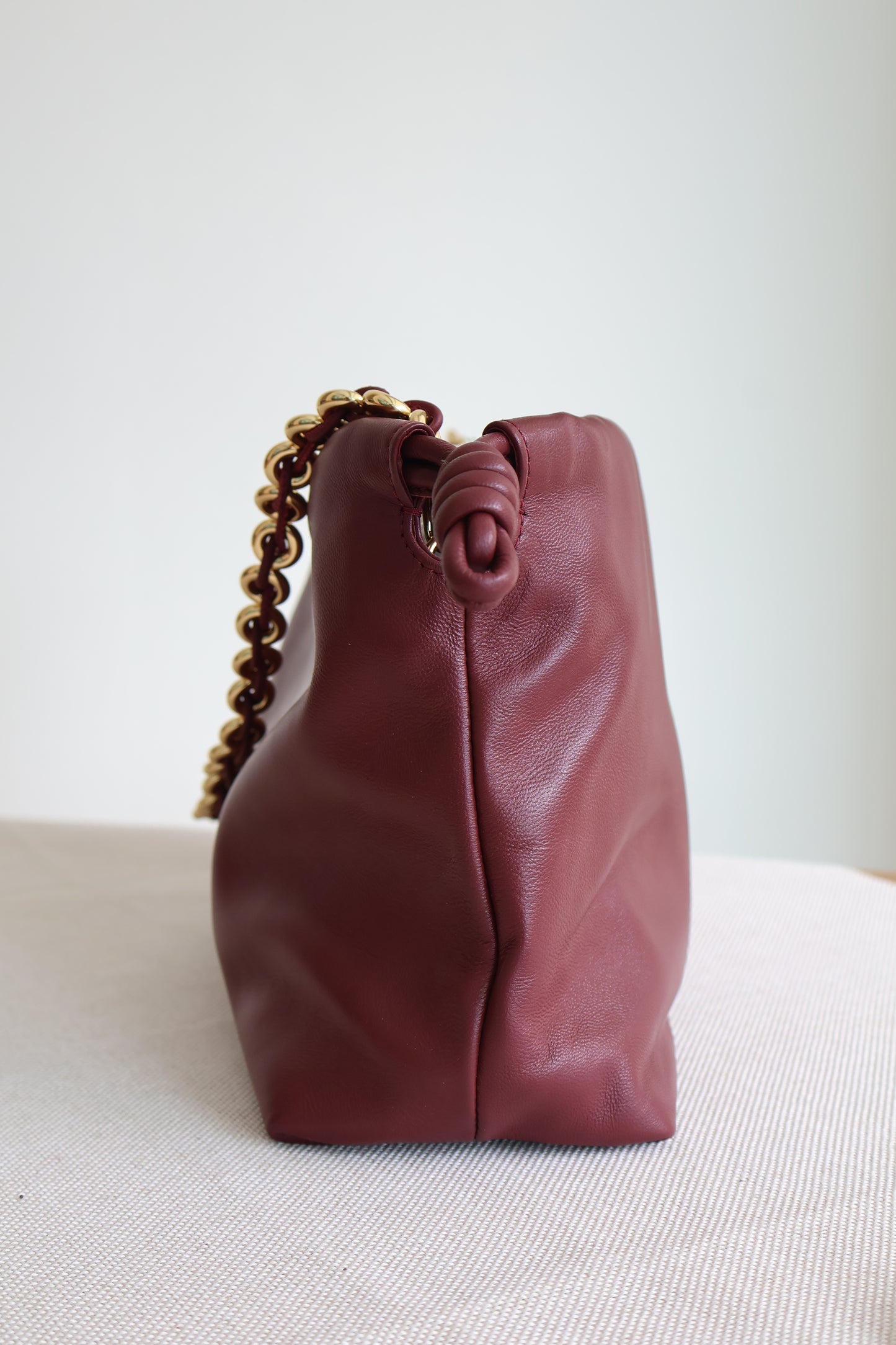 Loewe Flamenco Burgundy Bag (Whatsapp for Price & Grade)