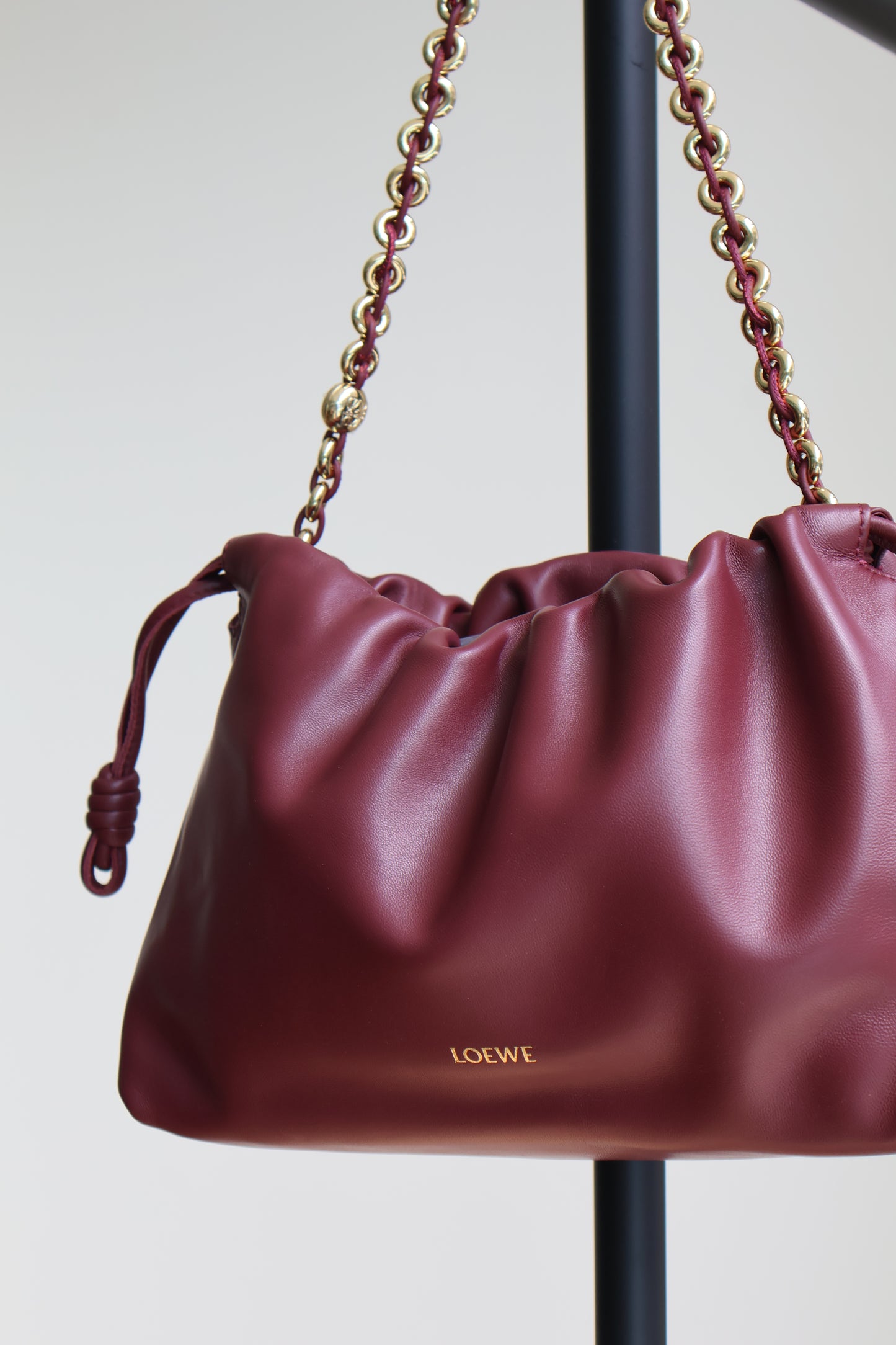 Loewe Flamenco Burgundy Bag (Whatsapp for Price & Grade)