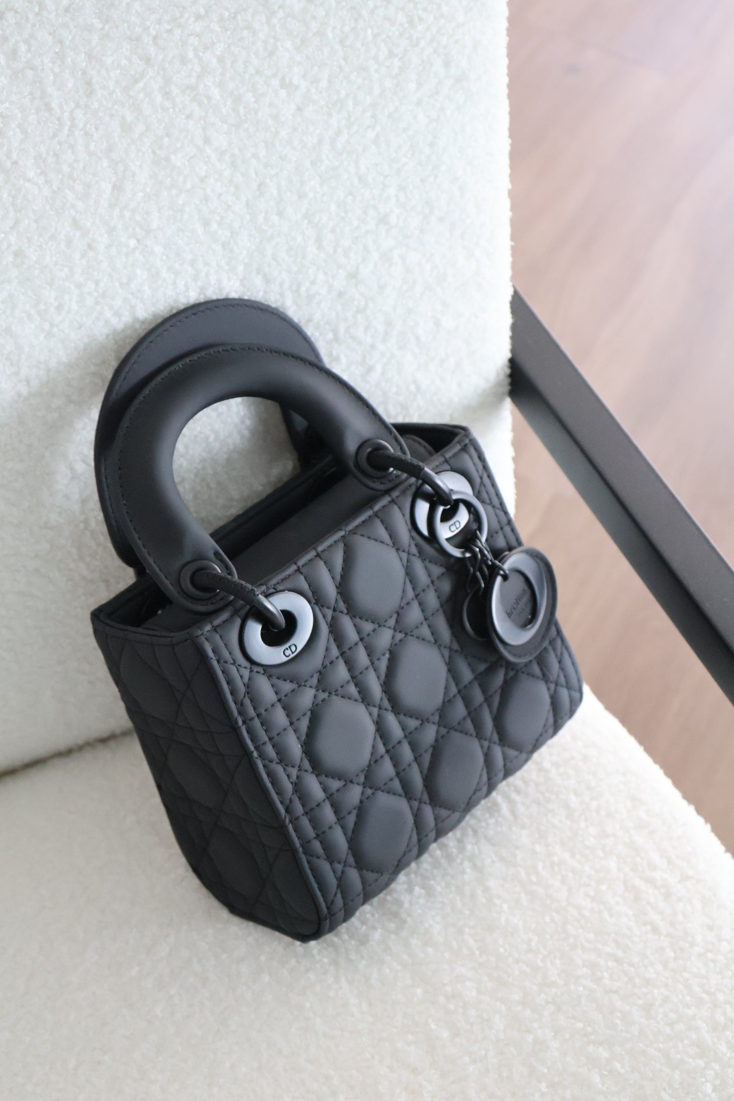 Dior Lady Dior Matte Black (Whatsapp for Price & Grade)