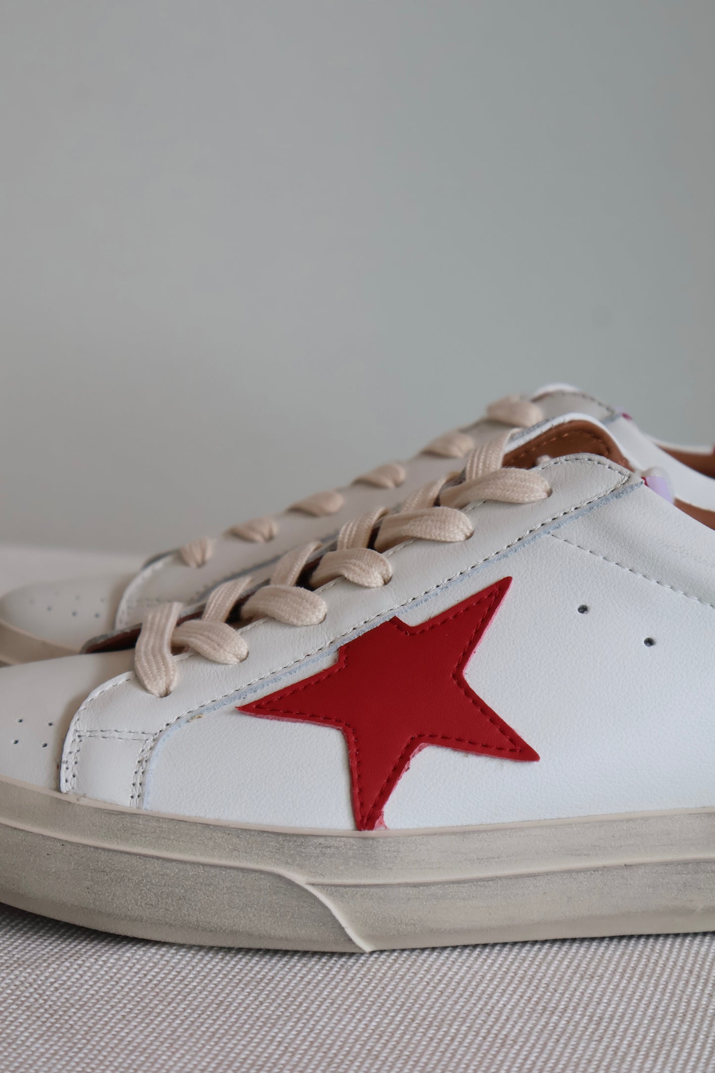 Golden Goose Red x White Men's Sneaker (Whatsapp for Price & Grade)