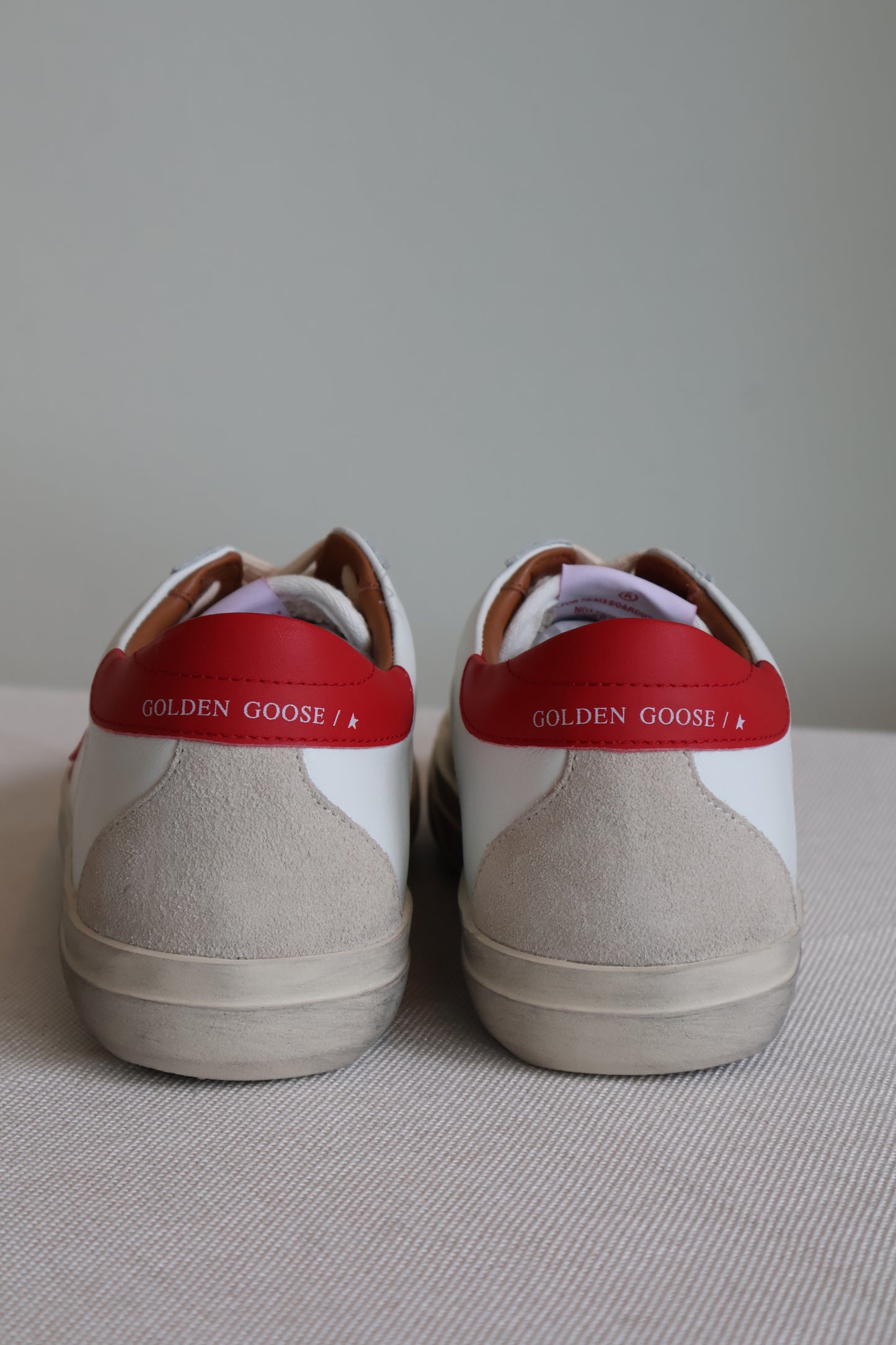 Golden Goose Red x White Men's Sneaker (Whatsapp for Price & Grade)