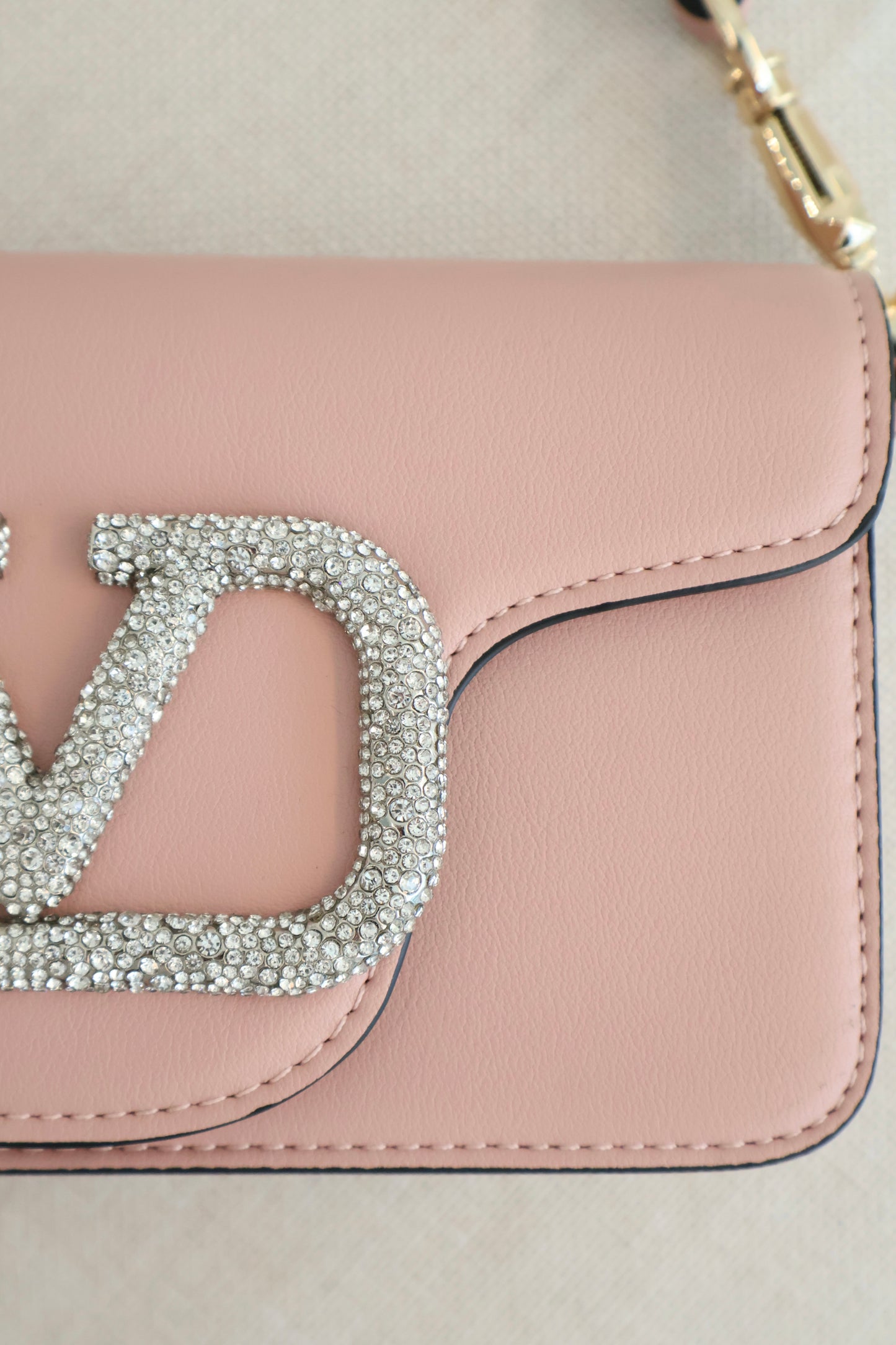 Valentino Pink x Crystal bag (Whatsapp for Price & Grade)
