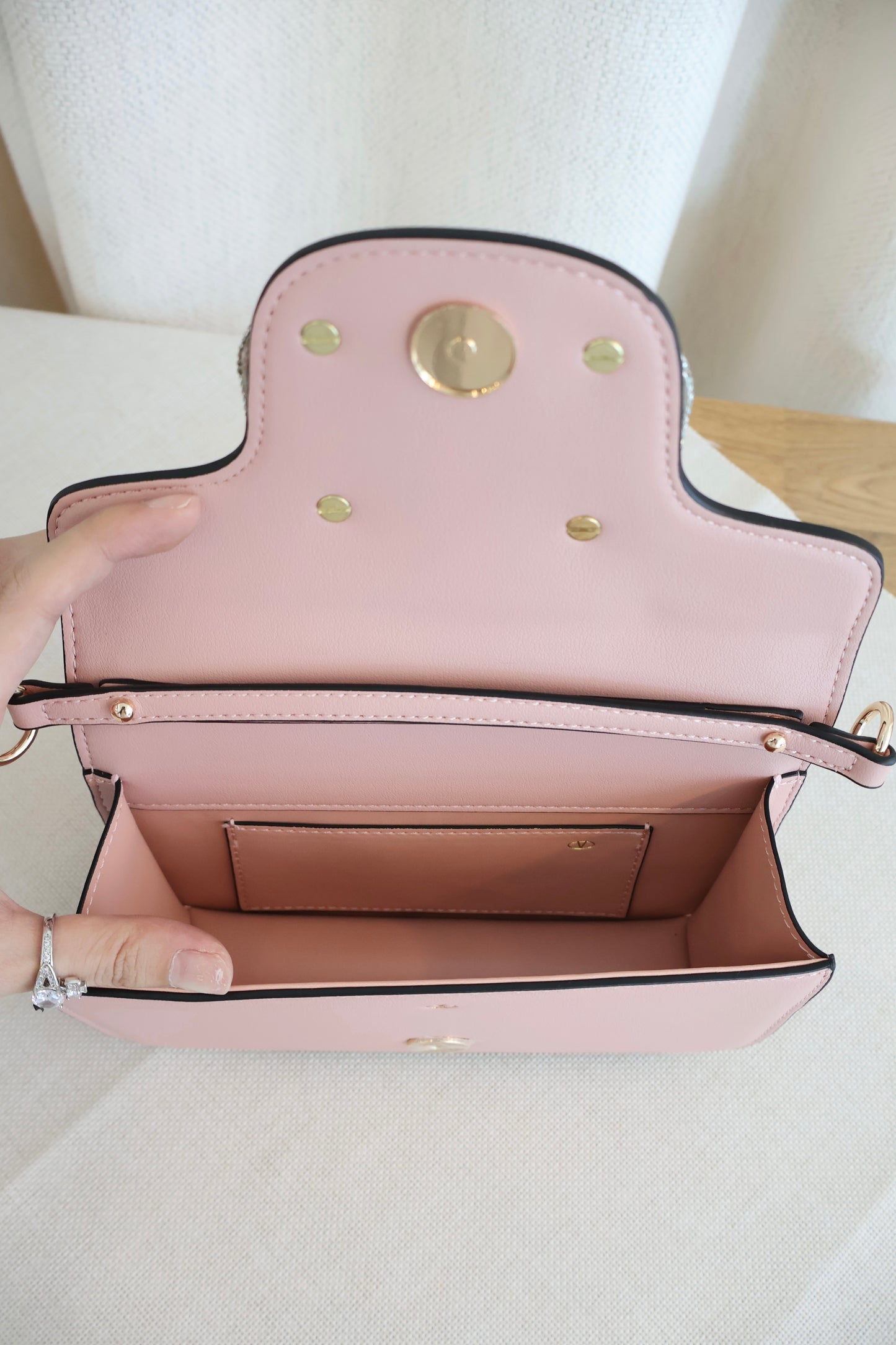 Valentino Pink x Crystal bag (Whatsapp for Price & Grade)