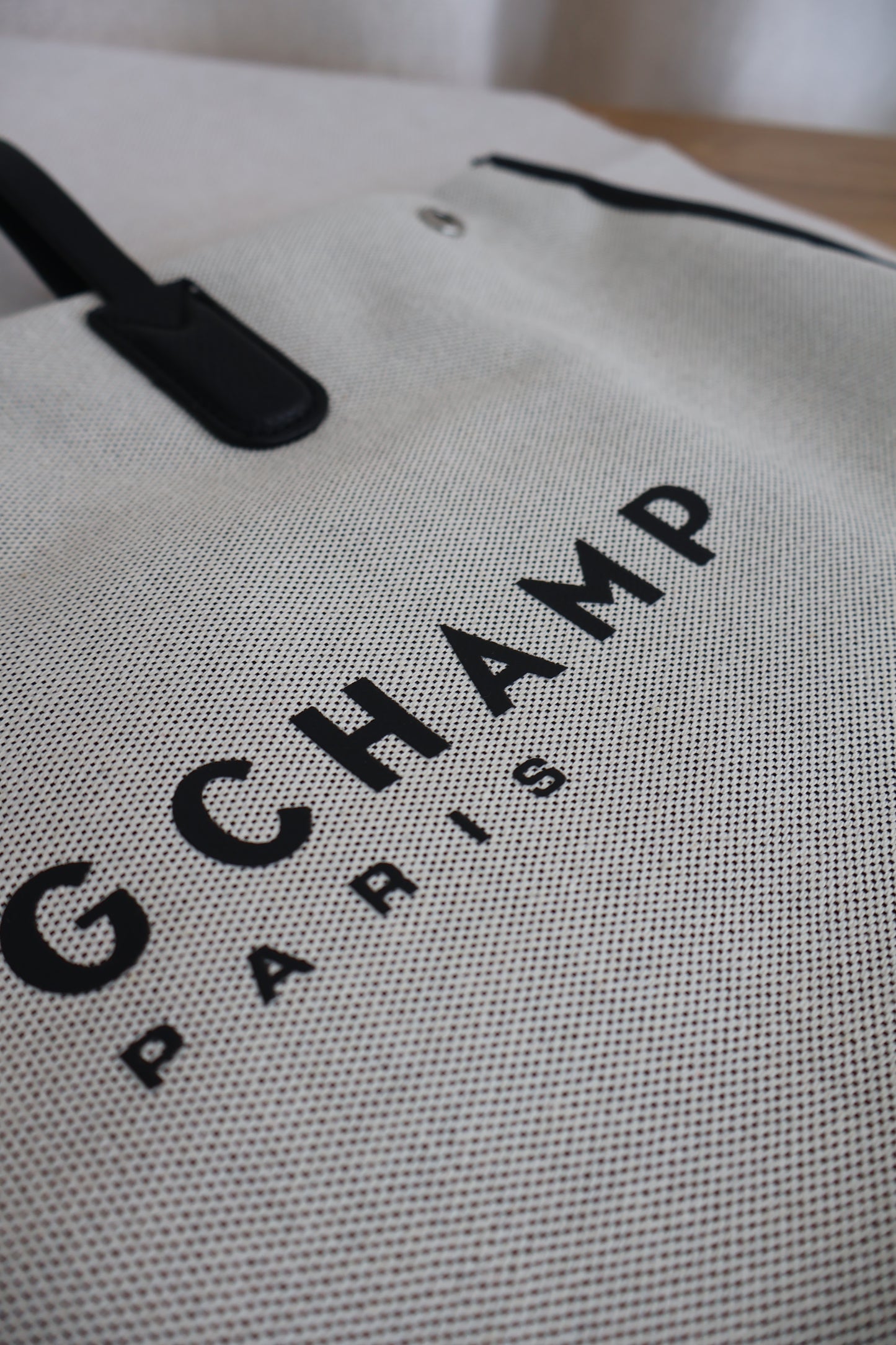 Longchamp Beige Canvas Tote (Whatsapp for Price & Grade)