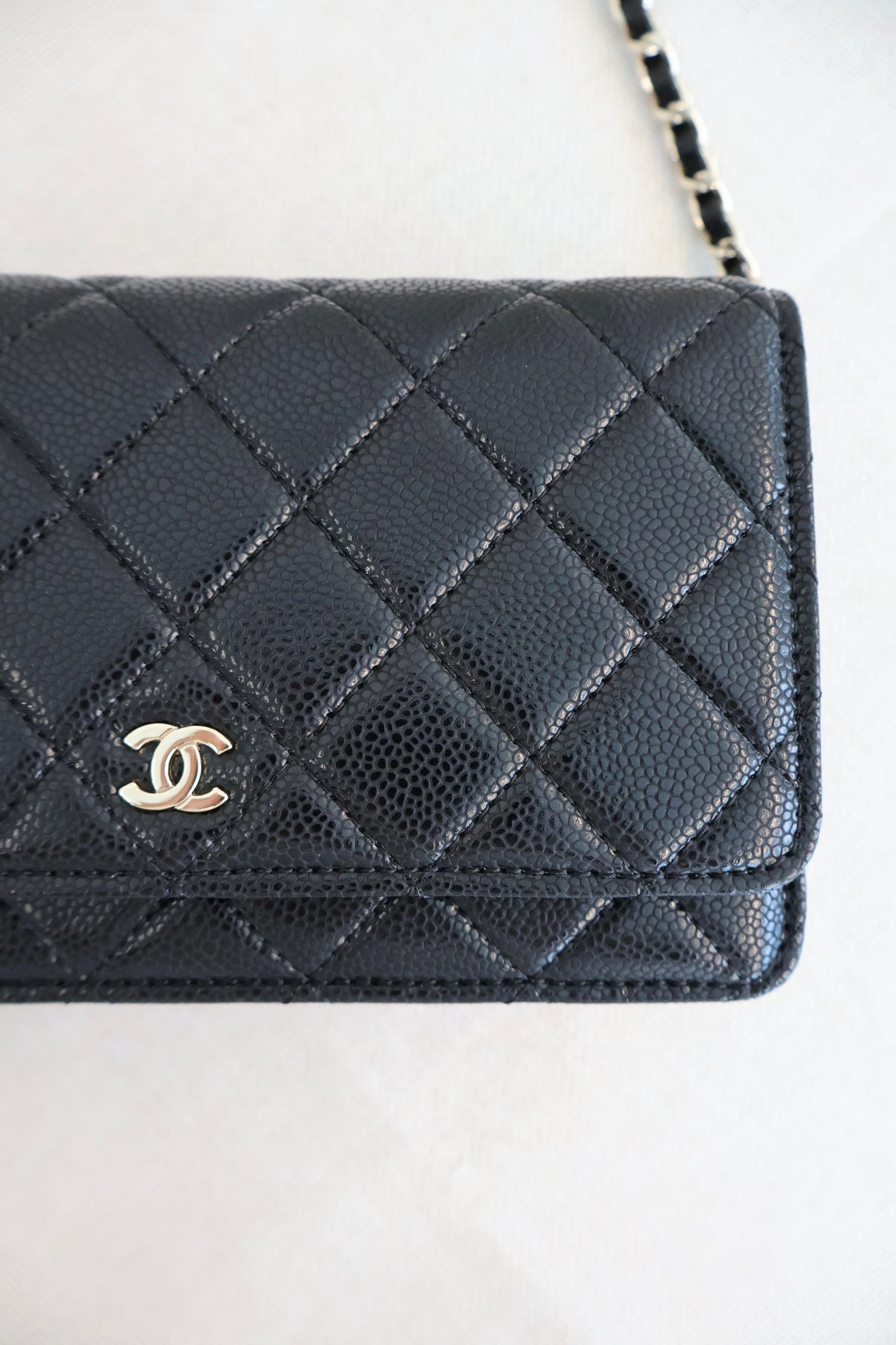 Chanel WOC Black x Gold (Whatsapp for Price & Grade)