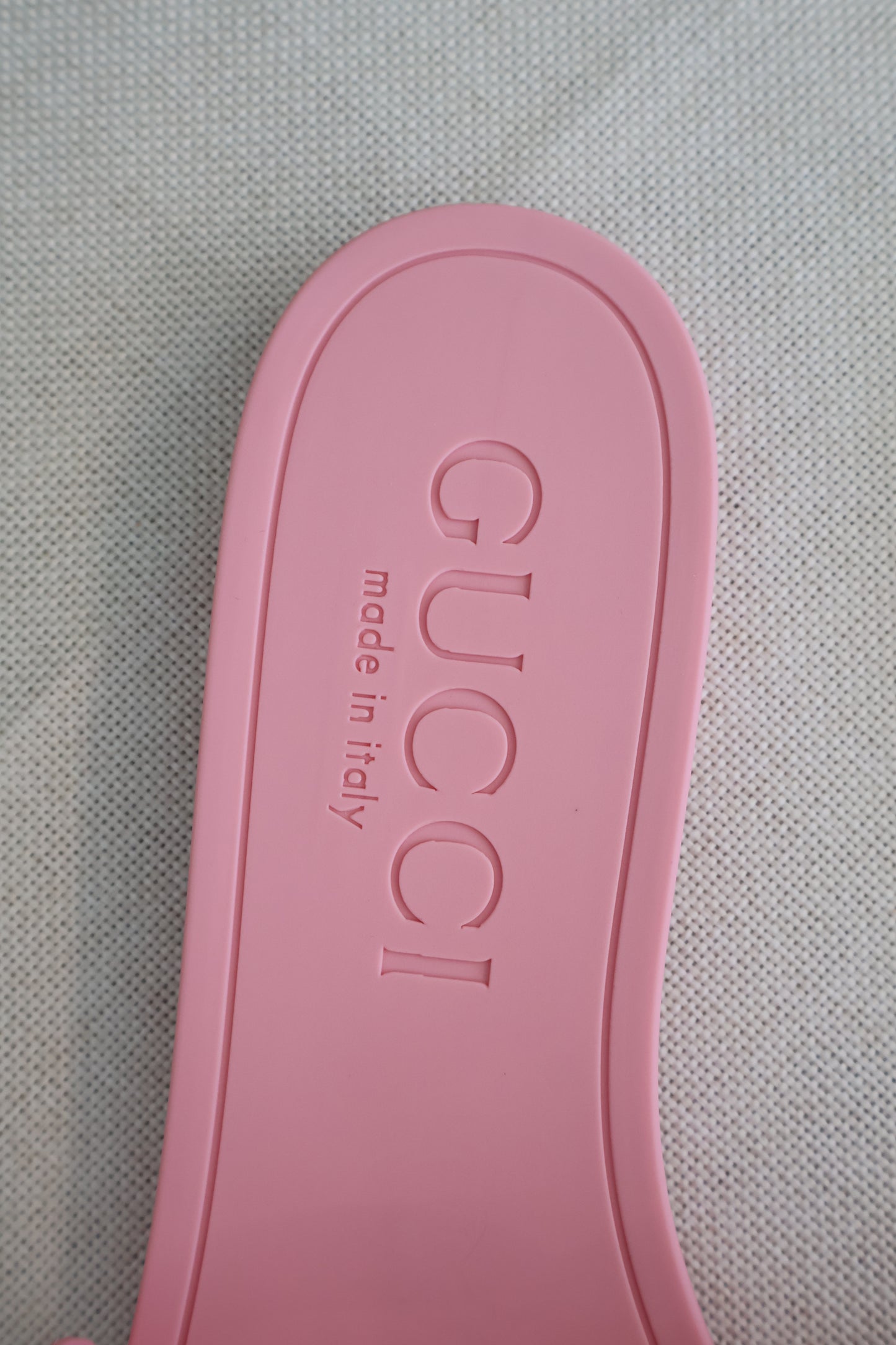 Gucci Pink Jelly Slides (Whatsapp for Price & Grade)