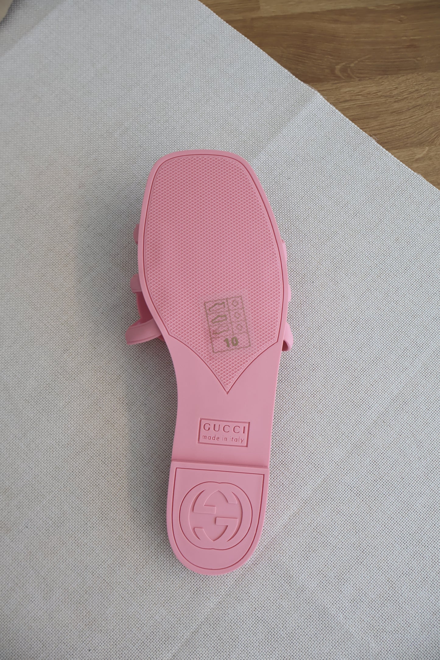 Gucci Pink Jelly Slides (Whatsapp for Price & Grade)