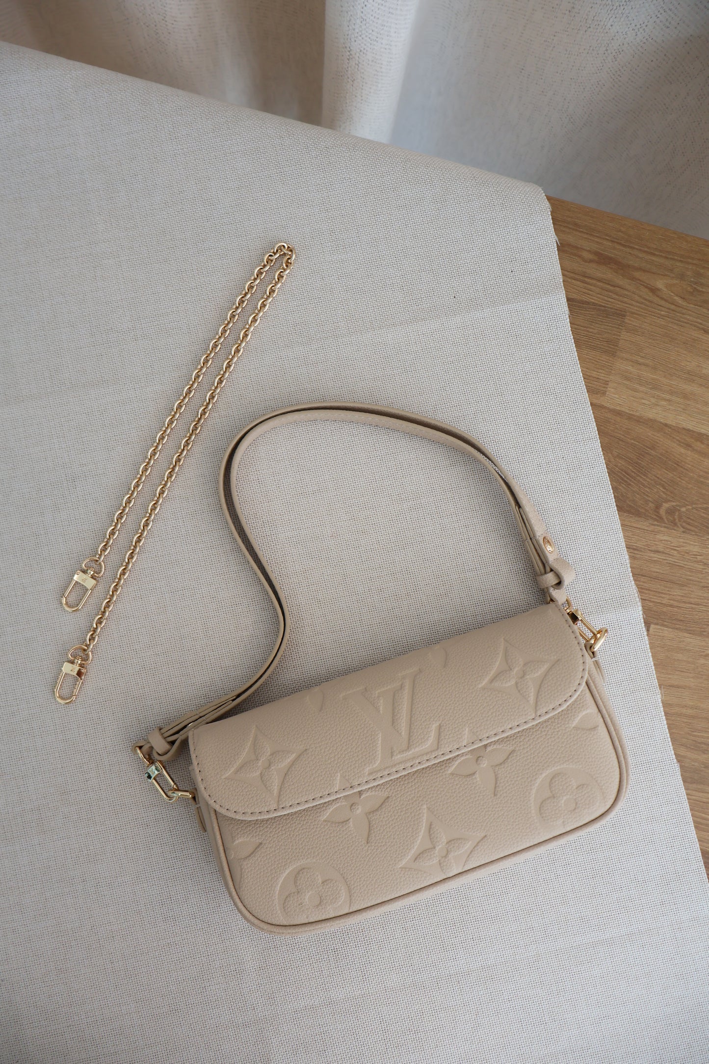 Louis Vuitton Ivy Bag Beige (Whatsapp for Price & Grade)