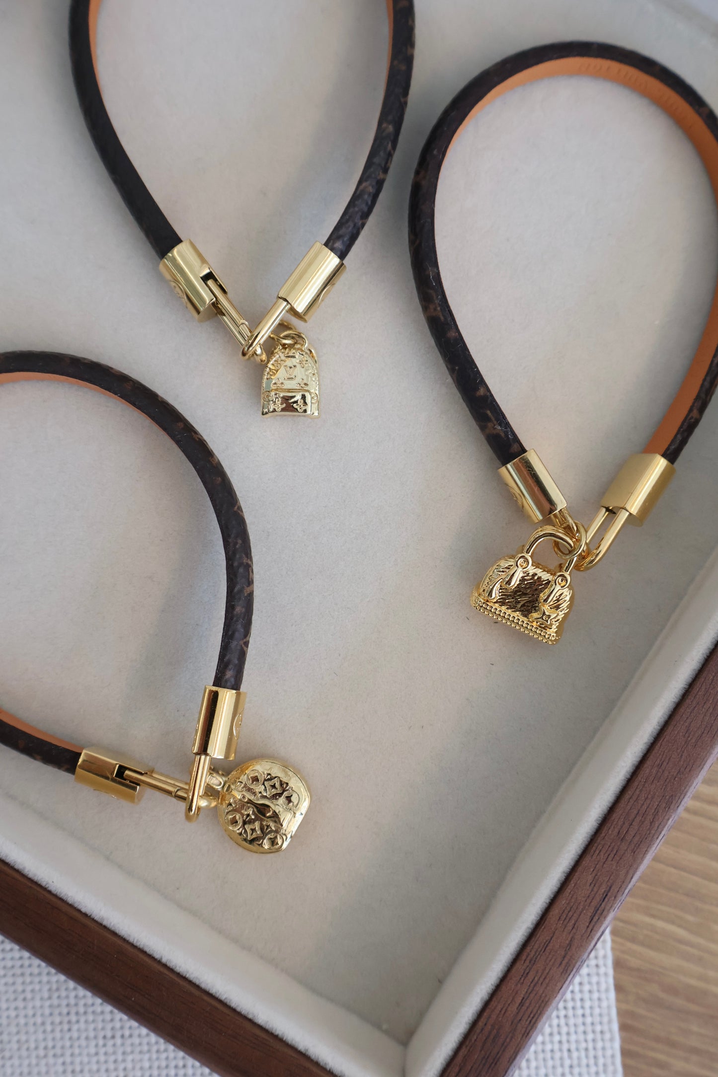 Louis Vuitton Leather Bracelet (Whatsapp for Price & Grade)